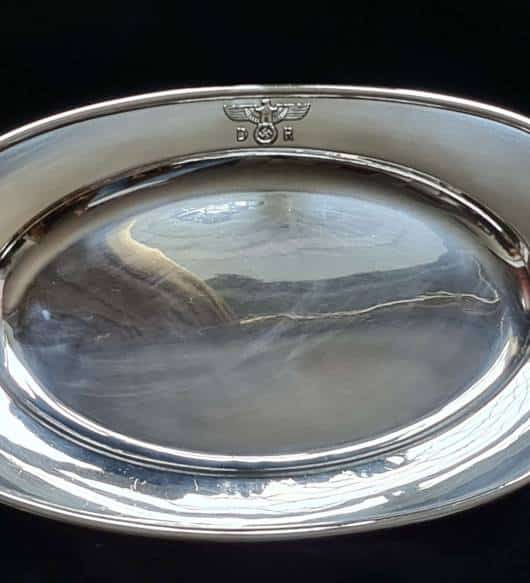 Deutsche Reichsbahn Large Oval Serving Tray from Adolf Hitler's Executive Dining Wagon 10 ‘242’