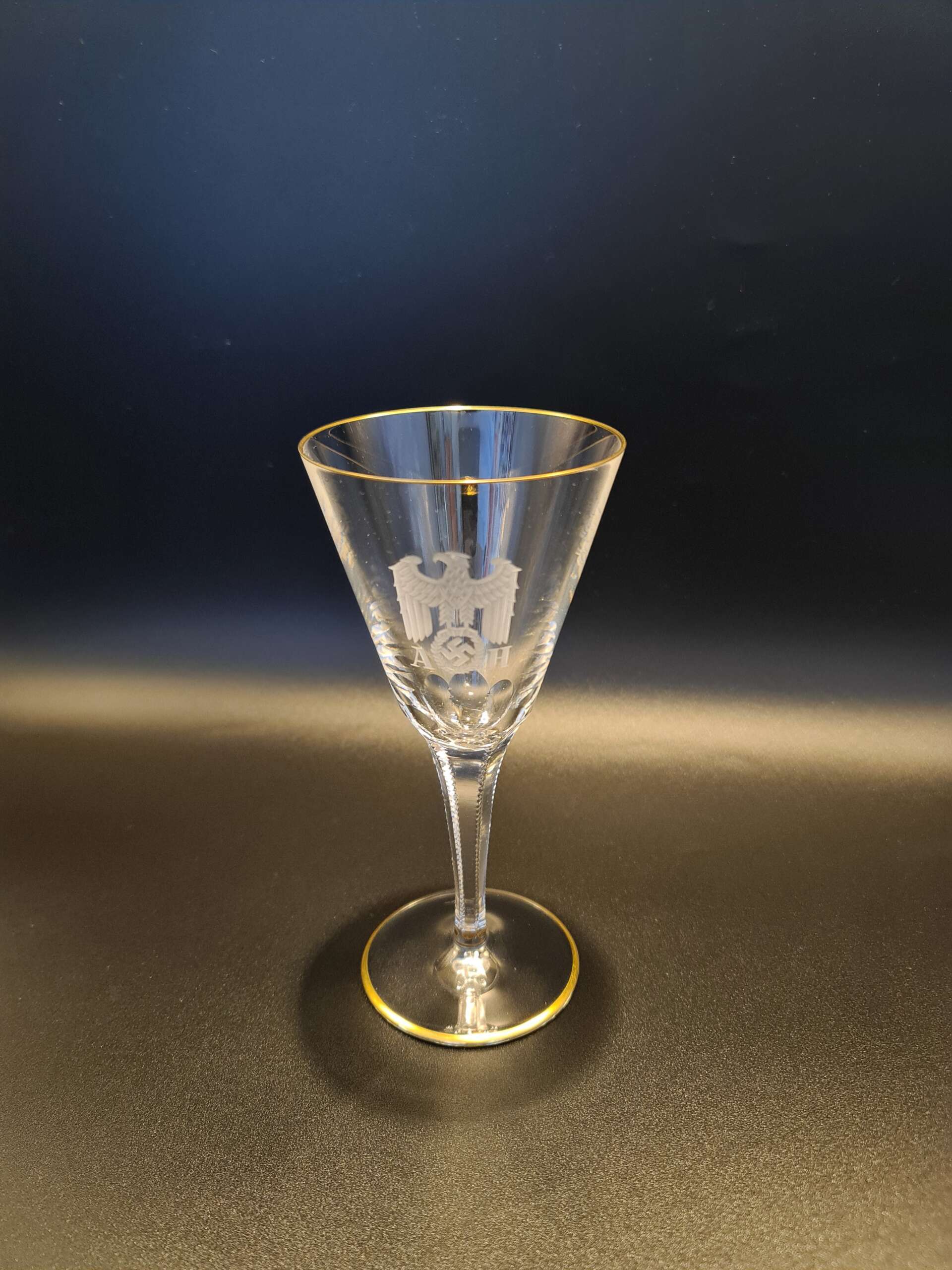 Lead Crystal White Wine Glass from Adolf Hitler's Personal Table Service at The Berghof - Image 23