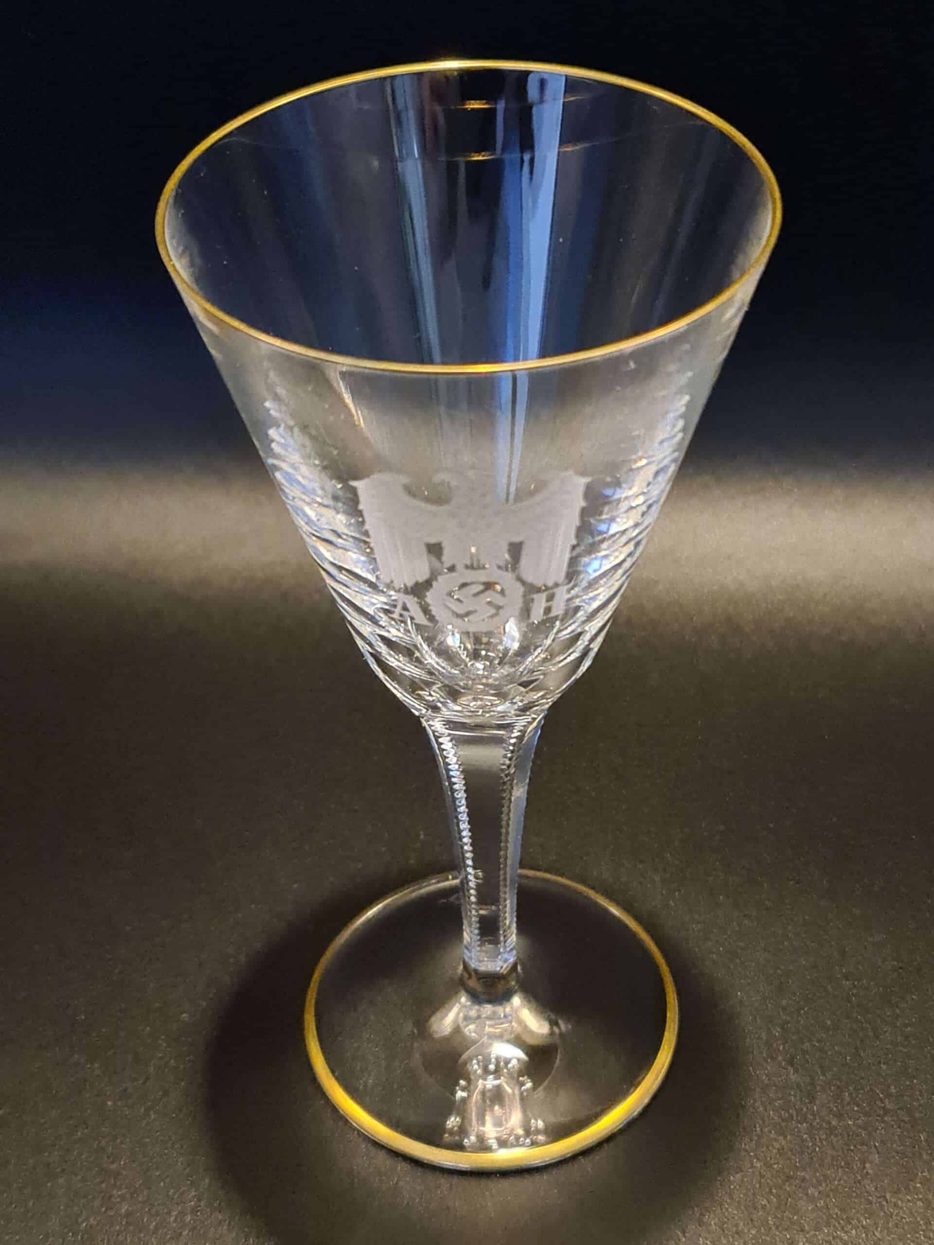 Lead Crystal White Wine Glass from Adolf Hitler's Personal Table Service at The Berghof - Image 24
