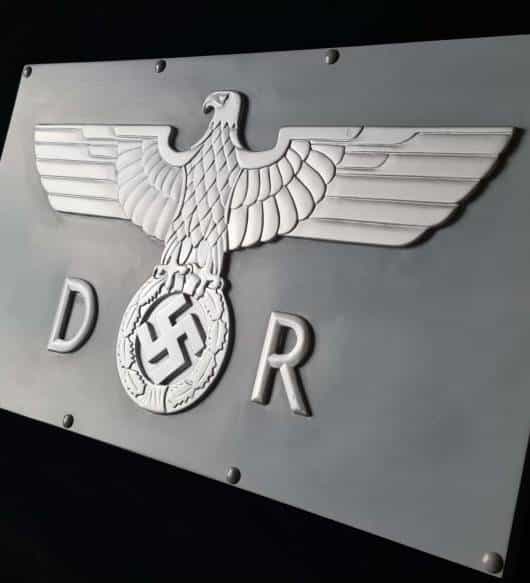 Unique, Handmade Deutsche Reichsbahn Eagle motif, Collector's Display Centrepiece