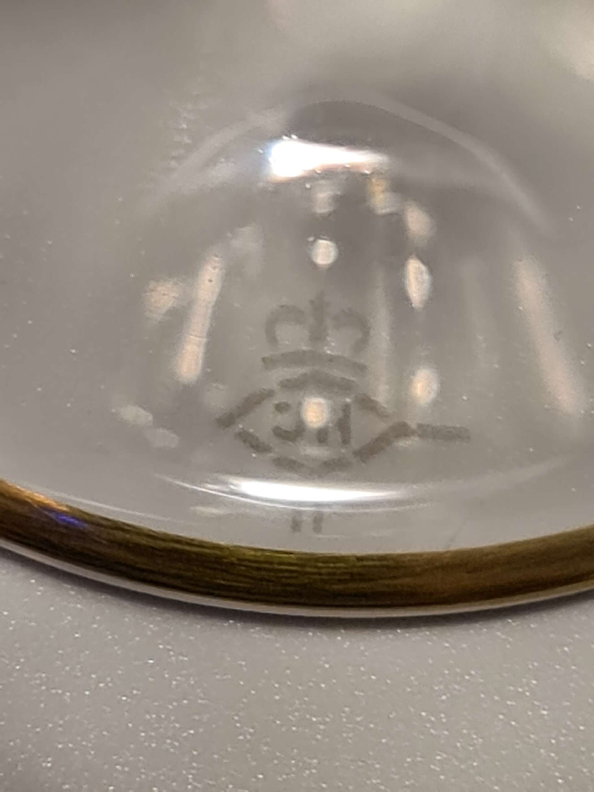 Lead Crystal White Wine Glass from Adolf Hitler's Personal Table Service at The Berghof - Image 7