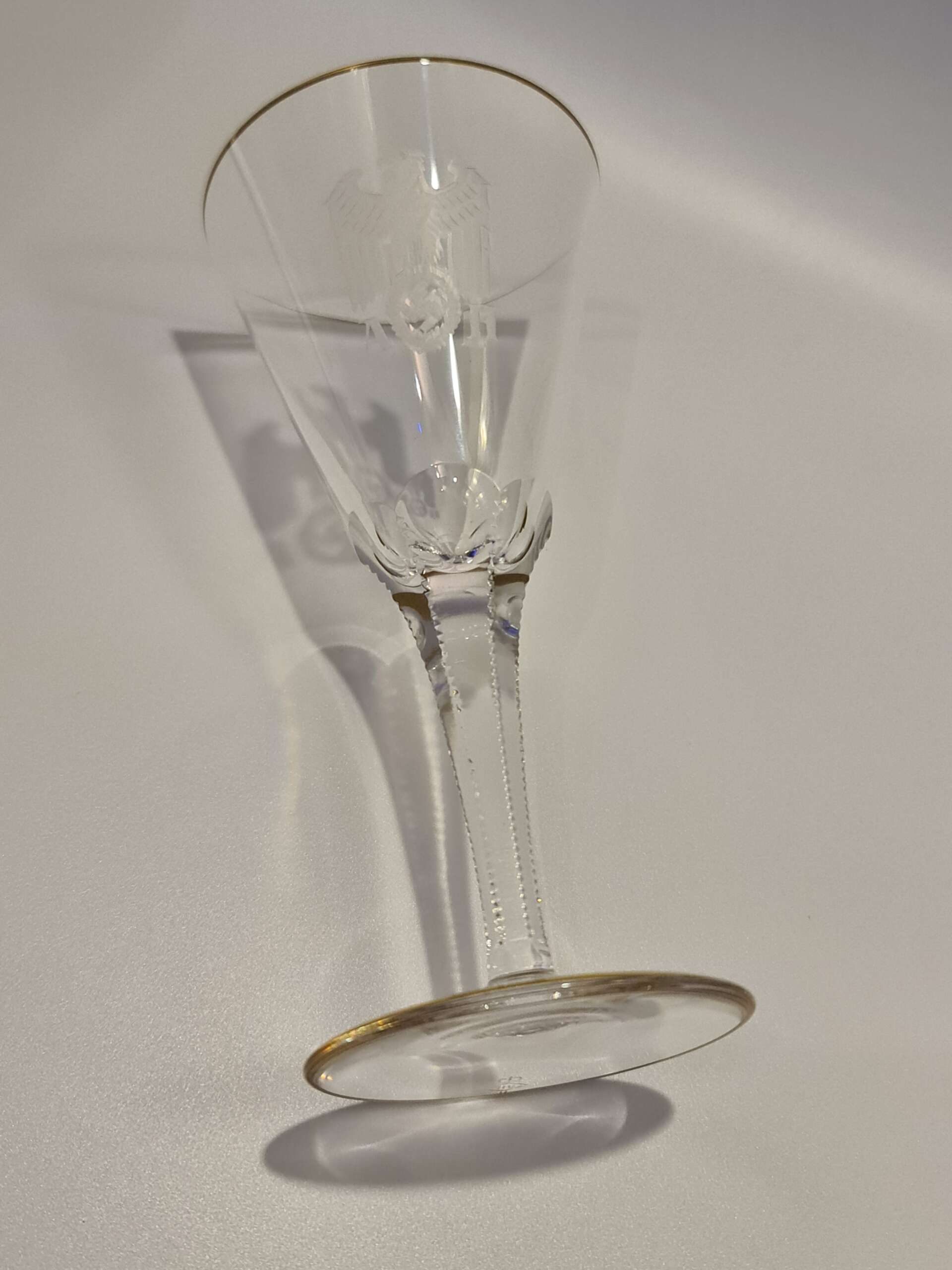 Lead Crystal White Wine Glass from Adolf Hitler's Personal Table Service at The Berghof - Image 17