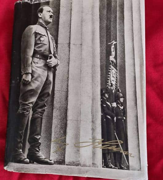 Adolf Hitler Cigarette Card Photo Book with Rare Original Dust Jacket.