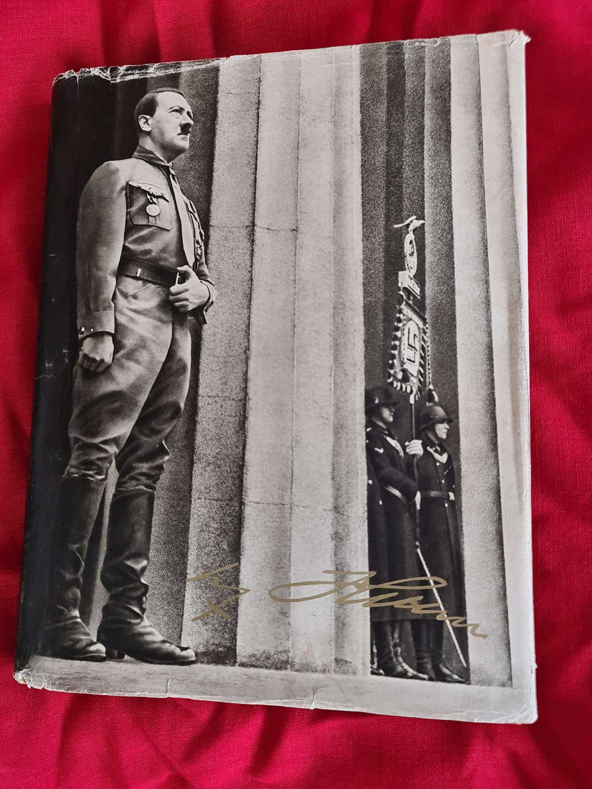 Adolf Hitler Cigarette Card Photo Book with Rare Original Dust Jacket.