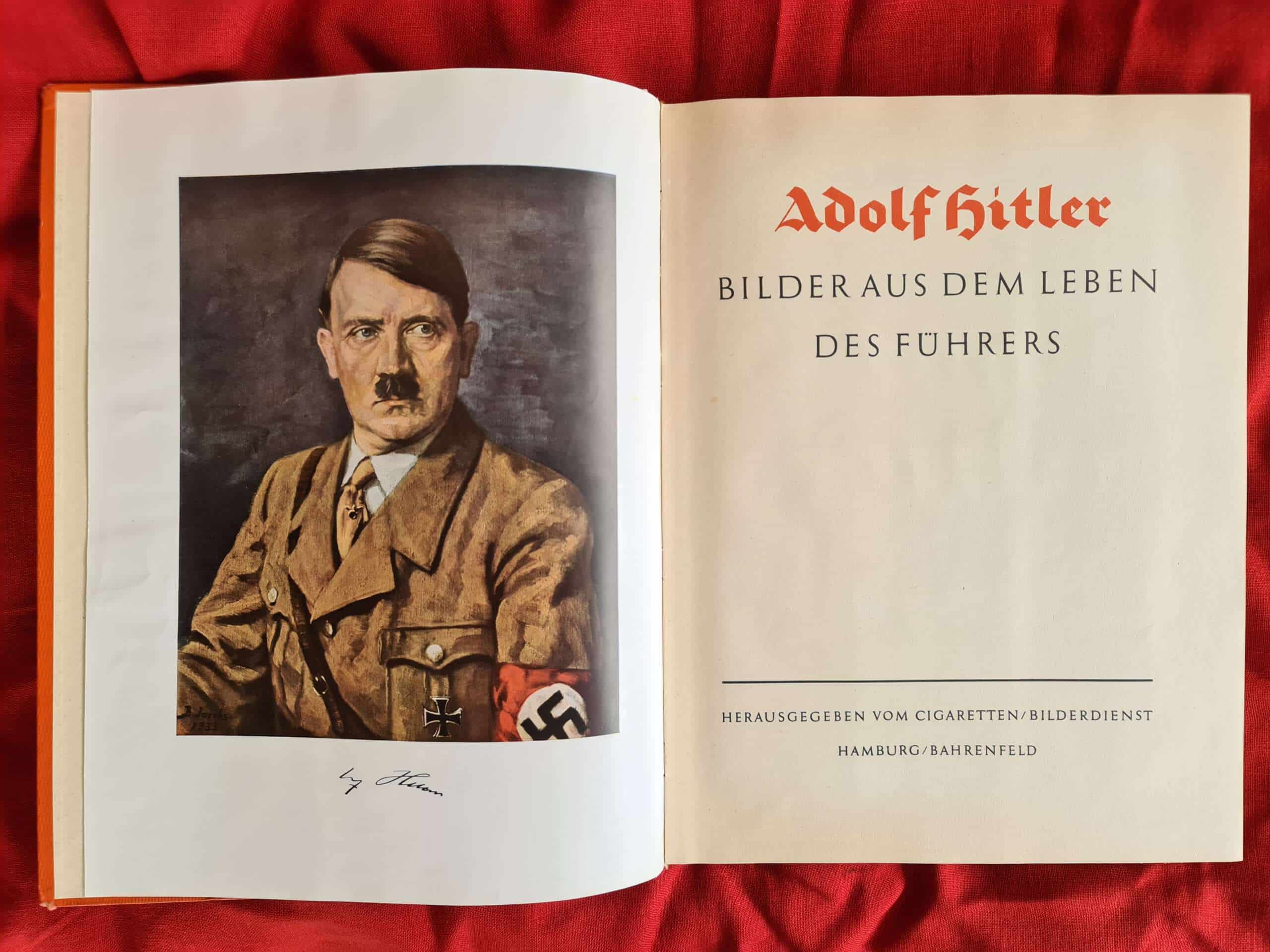 Adolf Hitler Cigarette Card Photo Book with Rare Original Dust Jacket. - Image 15