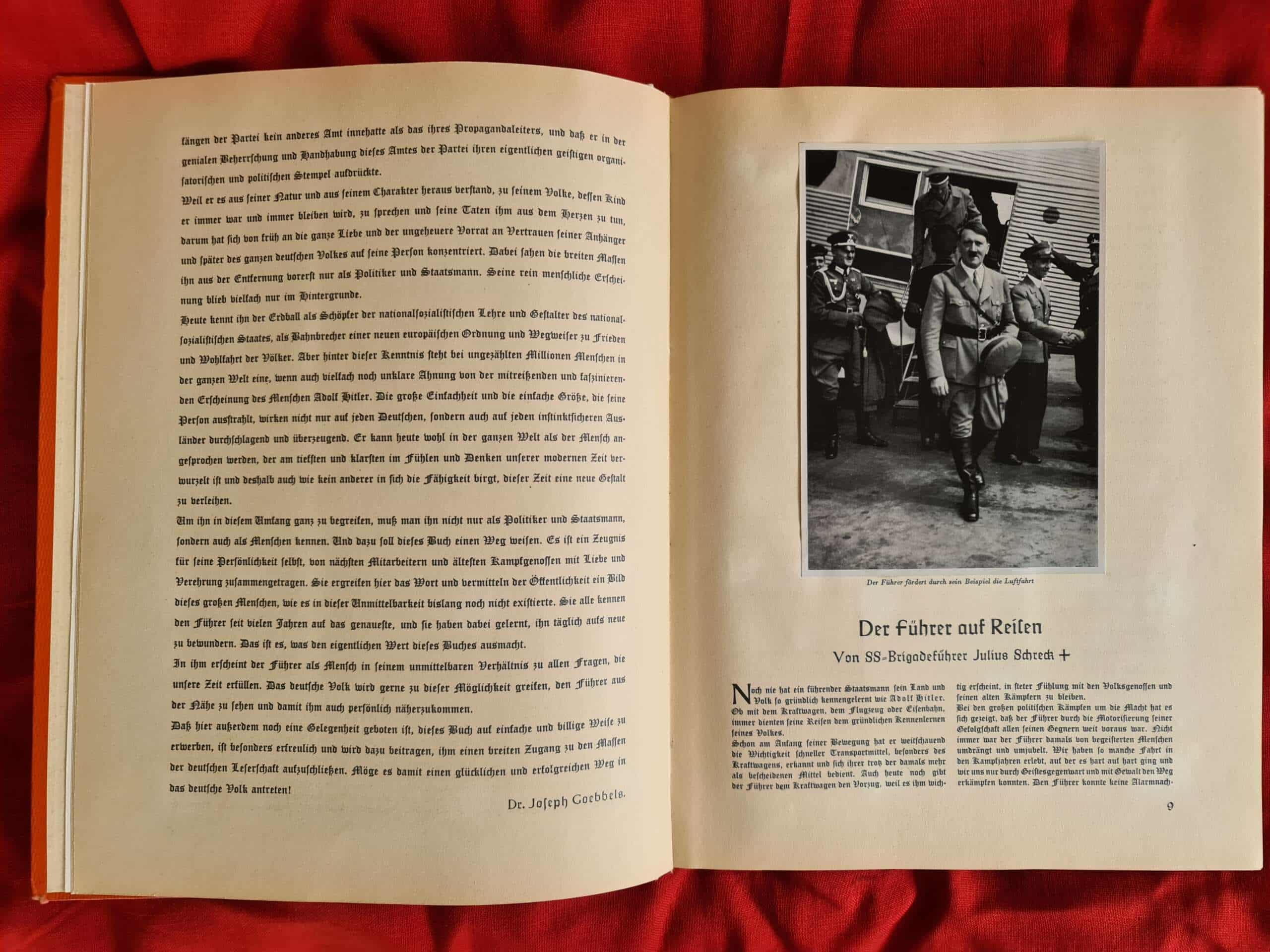 Adolf Hitler Cigarette Card Photo Book with Rare Original Dust Jacket. - Image 16