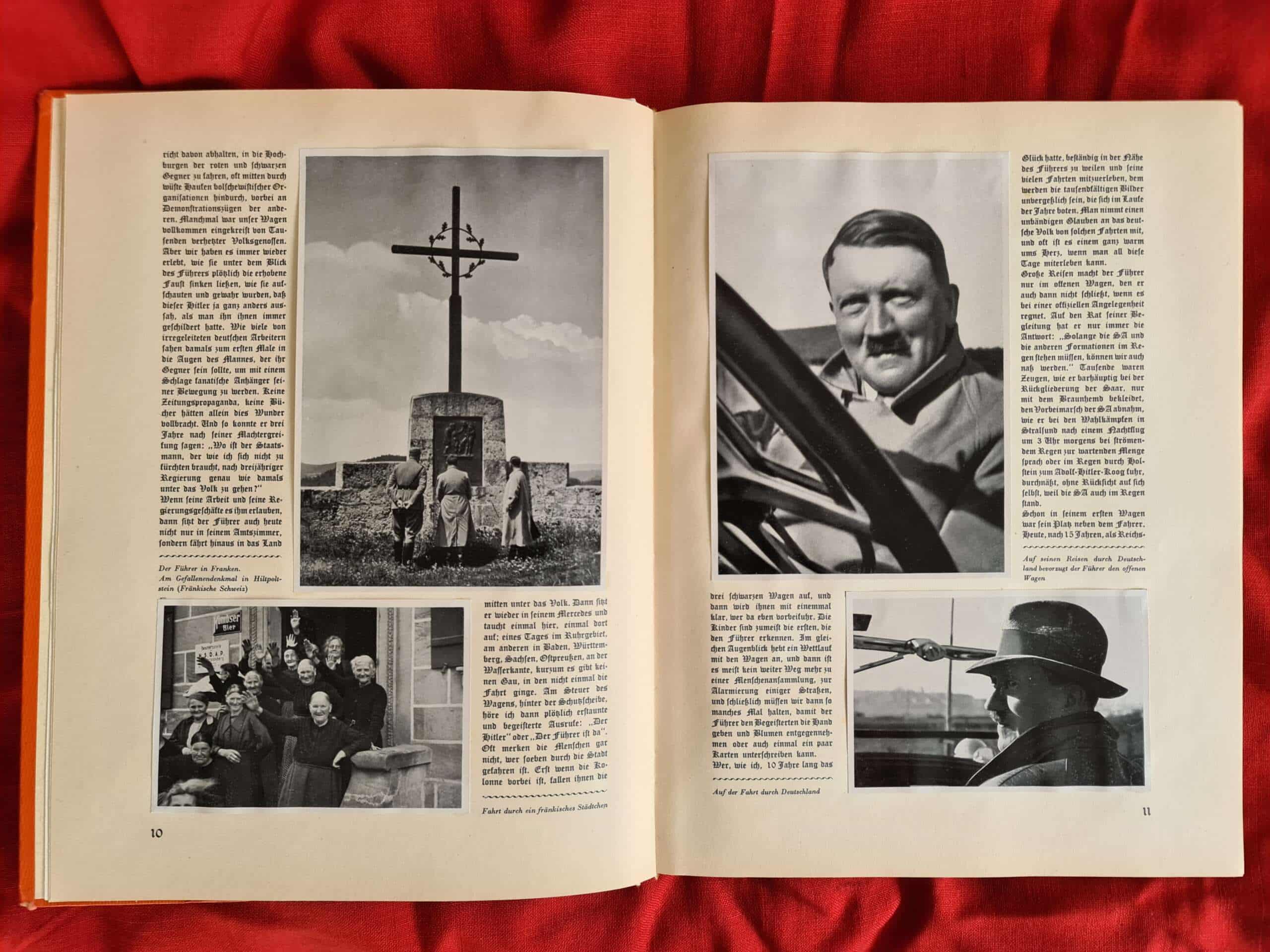 Adolf Hitler Cigarette Card Photo Book with Rare Original Dust Jacket. - Image 17