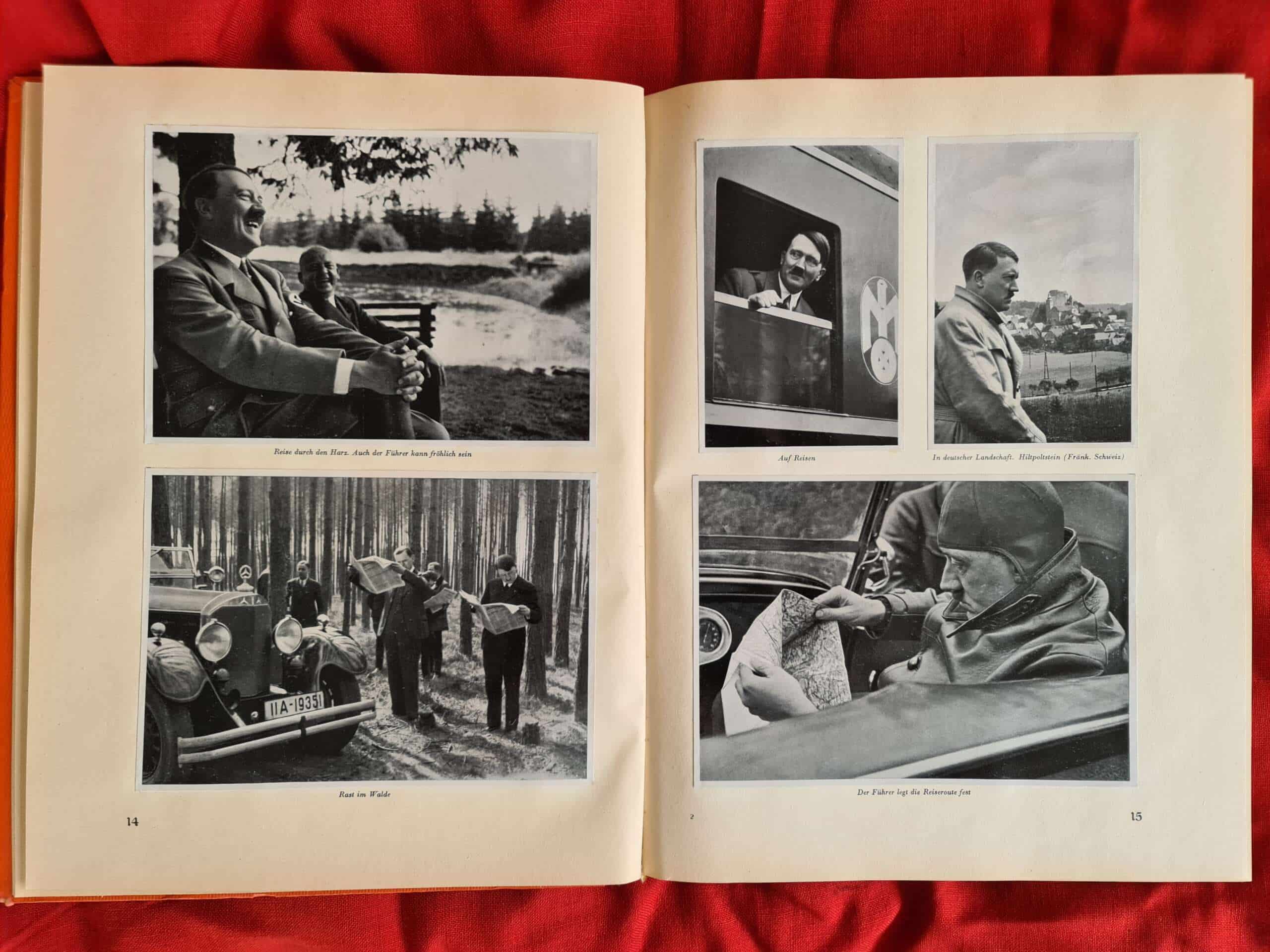 Adolf Hitler Cigarette Card Photo Book with Rare Original Dust Jacket. - Image 18