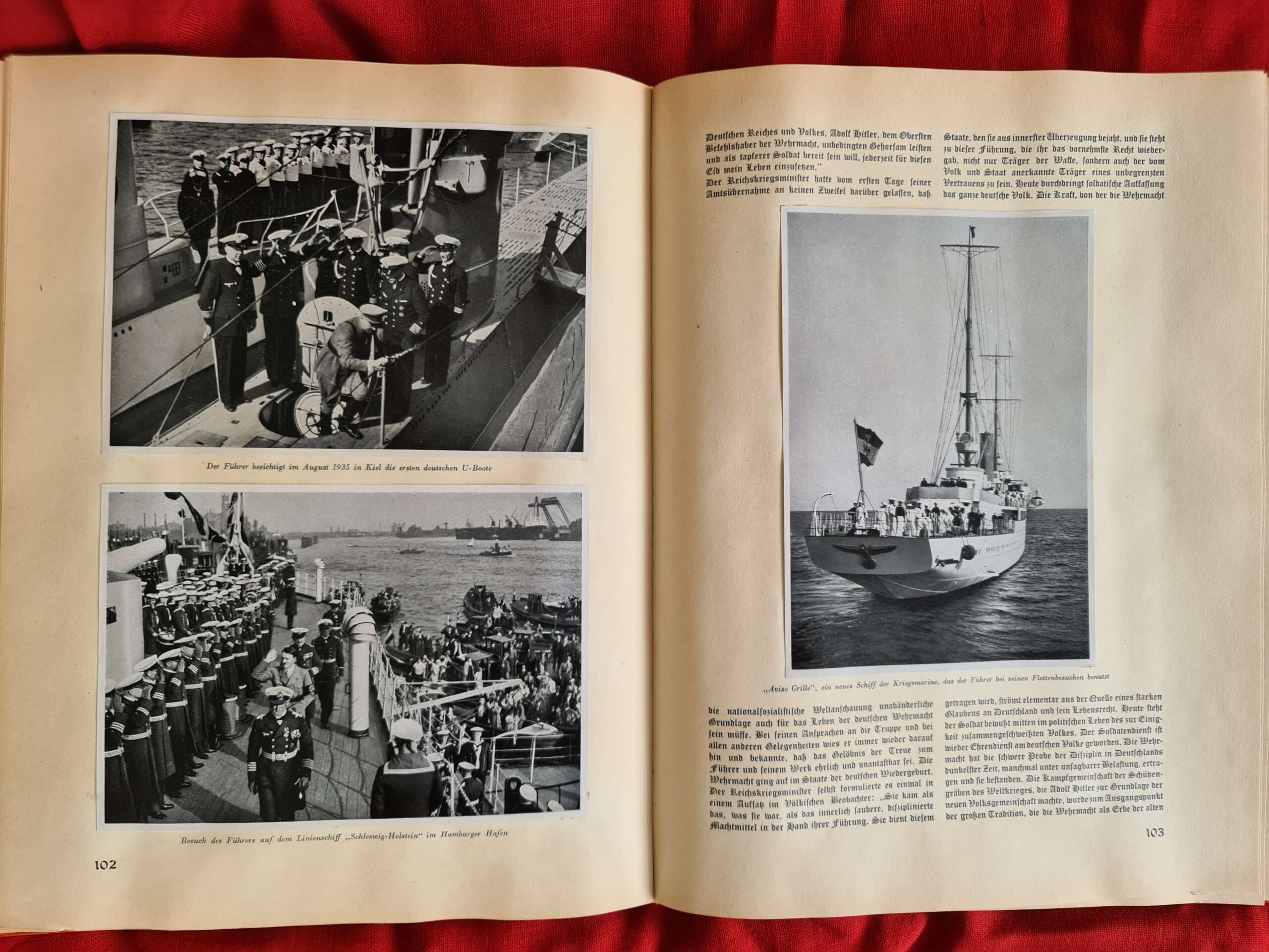 Adolf Hitler Cigarette Card Photo Book with Rare Original Dust Jacket. - Image 3