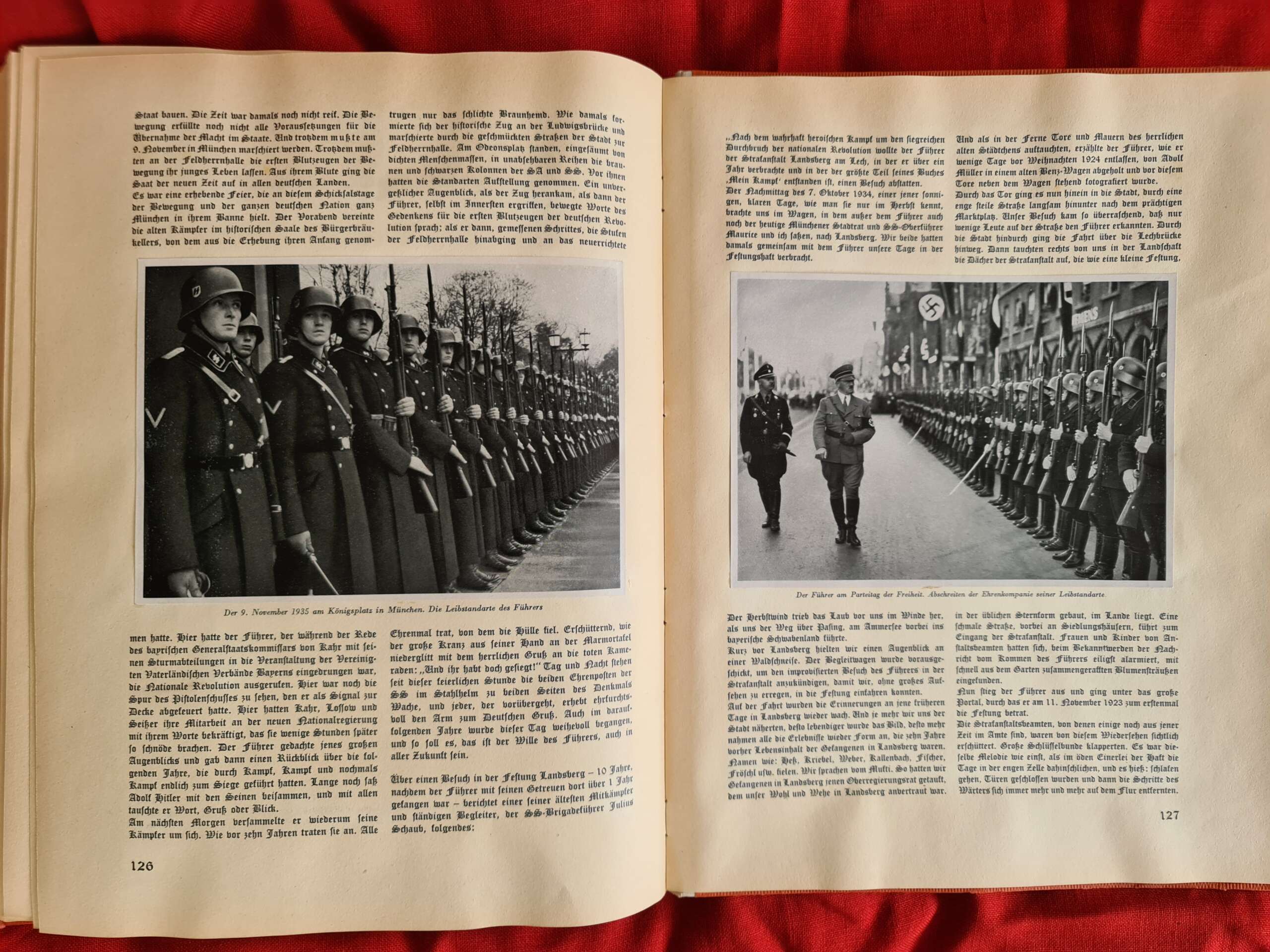 Adolf Hitler Cigarette Card Photo Book with Rare Original Dust Jacket. - Image 25