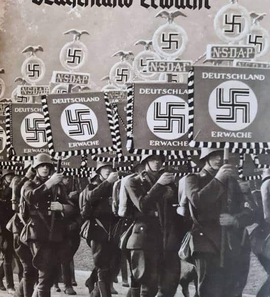 Deutschland Erwacht (Germany Awaken) Cigarette Card Photo Book with Rare Original Dust Jacket