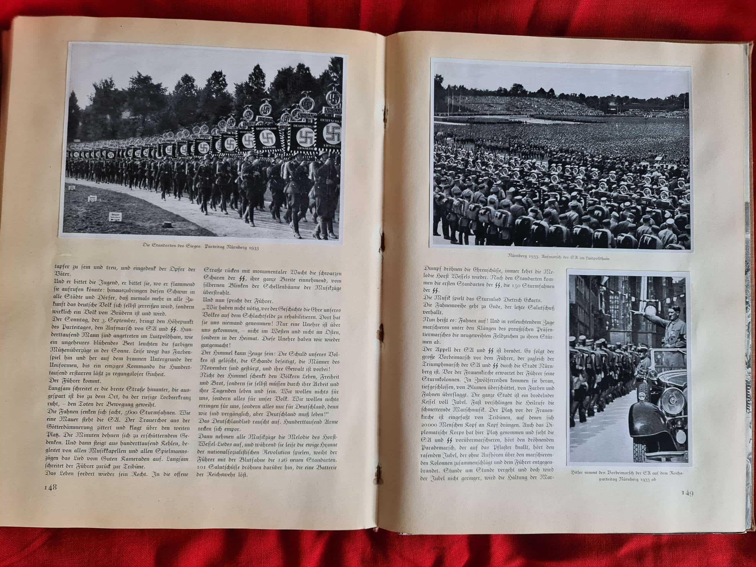 Deutschland Erwacht (Germany Awaken) Cigarette Card Photo Book with Rare Original Dust Jacket - Image 27