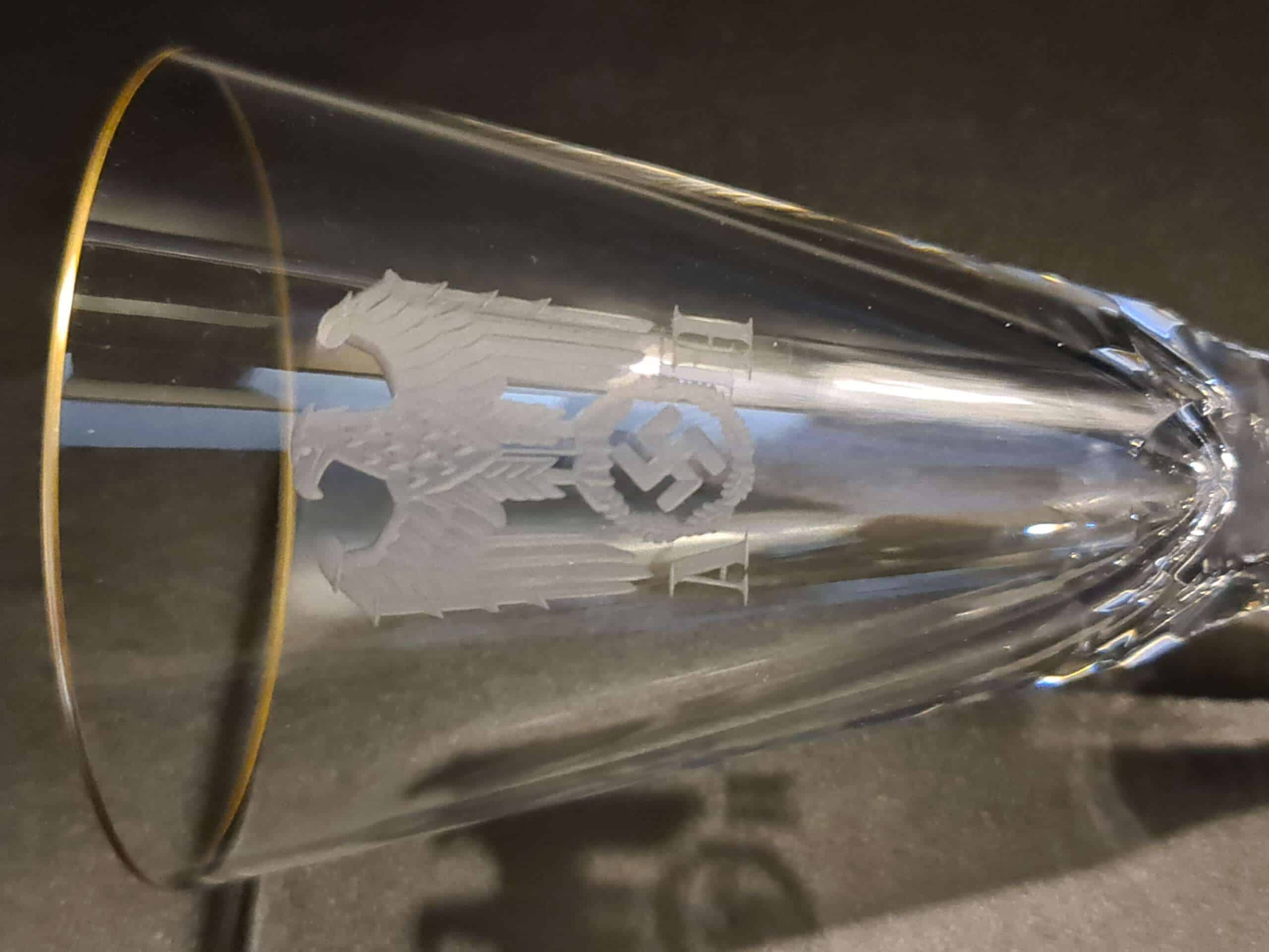 Lead Crystal Champagne Glass from Adolf Hitler’s Personal Table Service at The Berghof - Image 18