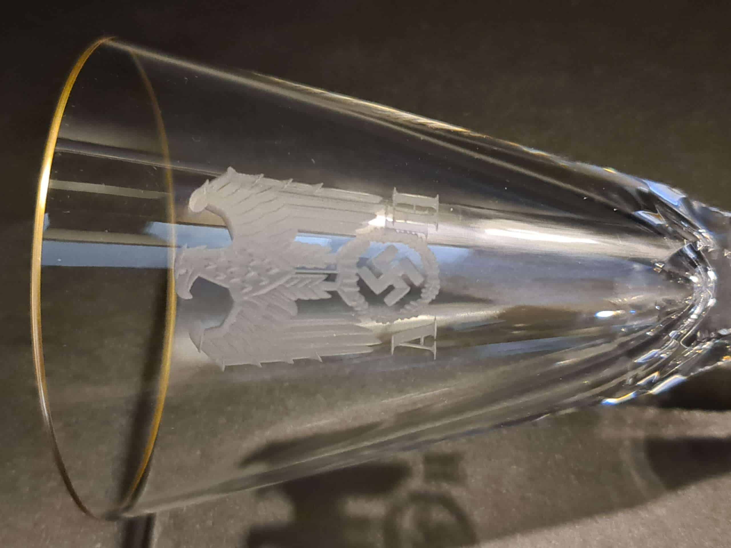 Lead Crystal Champagne Glass from Adolf Hitler’s Personal Table Service at The Berghof - Image 19