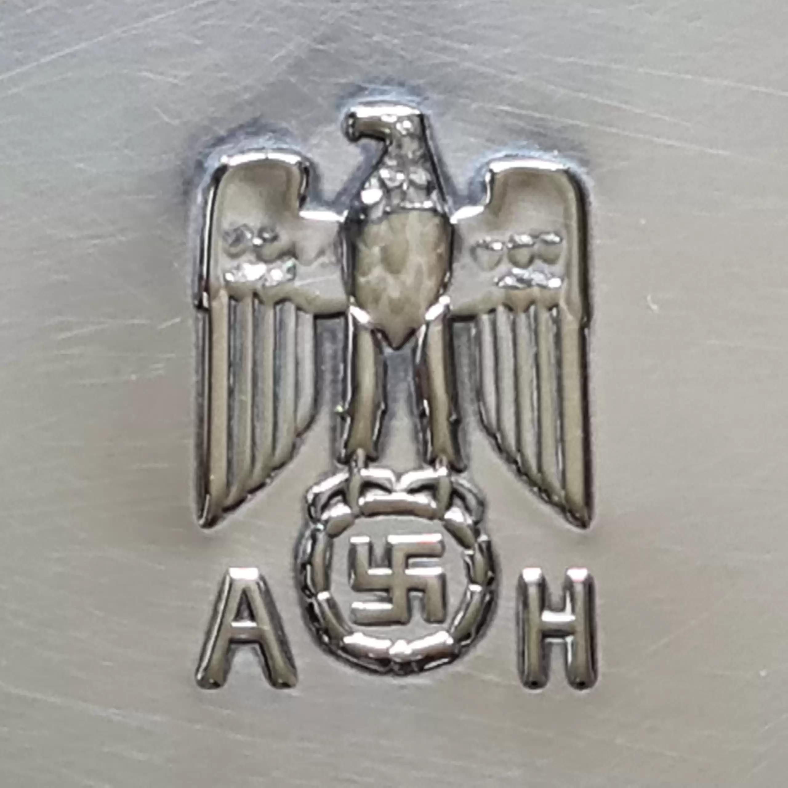 Adolf Hitler Personal Formal Silverware, Oval Serving Tray, by Bruckmann & Sohne ‘925’ - Image 2