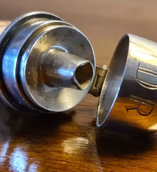 Bruckmann & Sohne Silver Lidded Bottle Pourer from Joseph Goebbel`s Personal Wagon 10 ‘207’