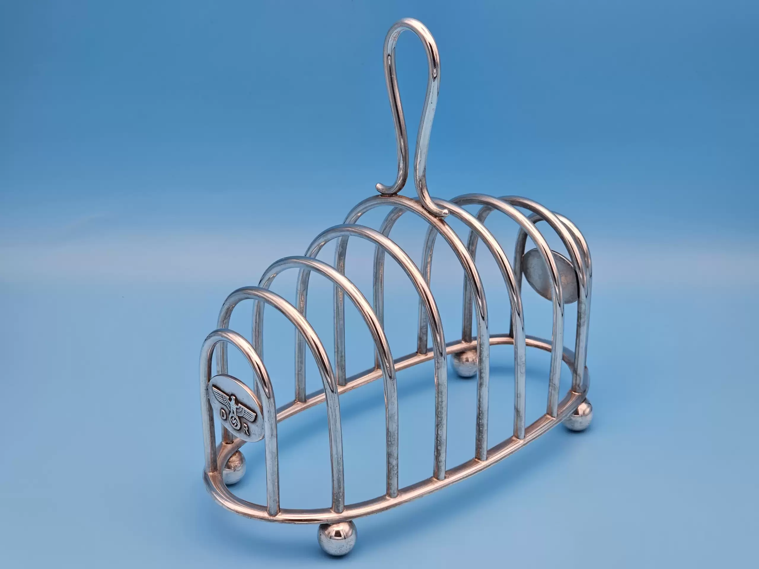 Deutsche Reichsbahn, Silver Toast Rack from Hermann Göring’s Dining Wagon 10 ‘243’