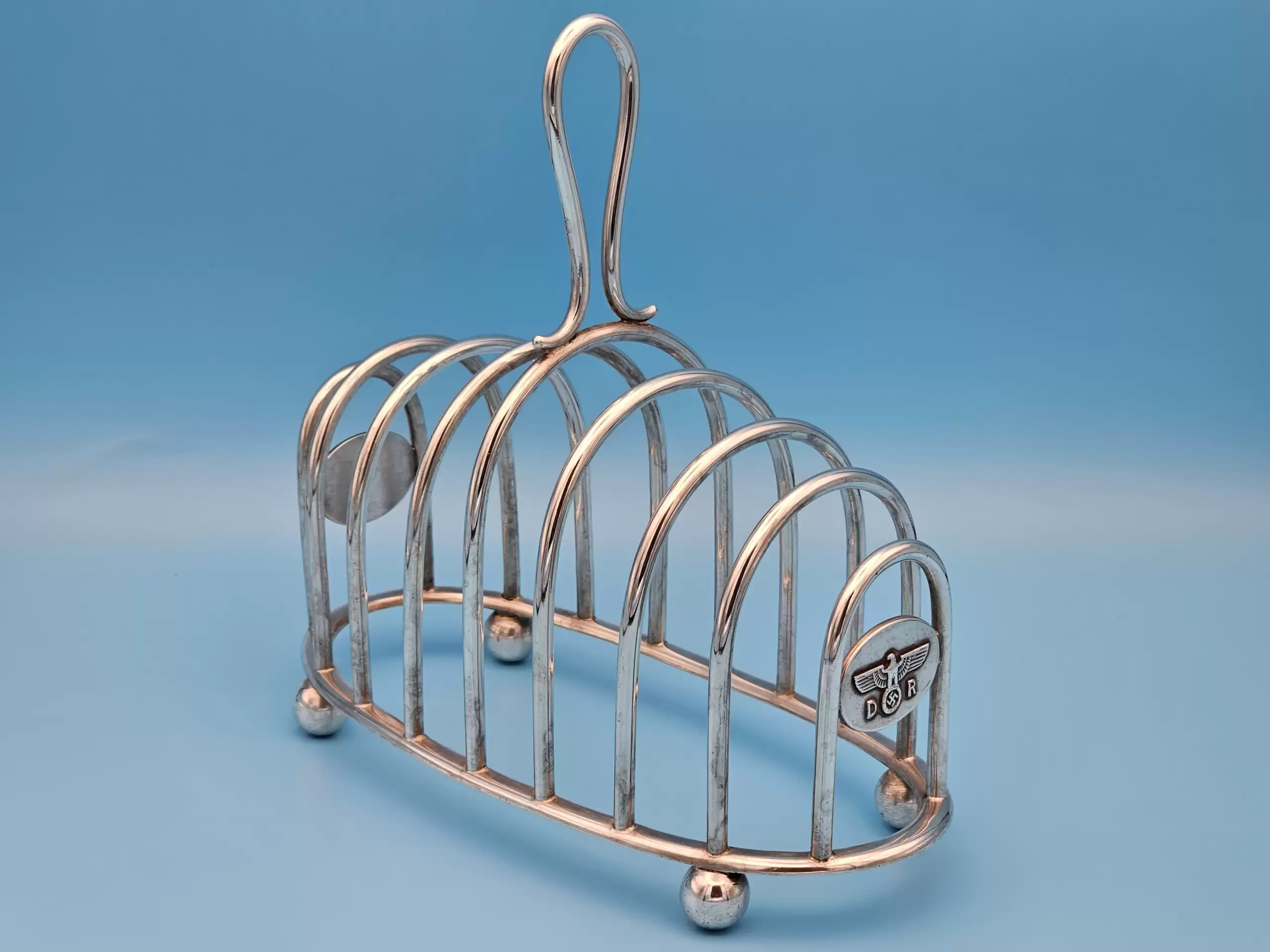 Deutsche Reichsbahn, Silver Toast Rack from Hermann Göring’s Dining Wagon 10 ‘243’ - Image 5