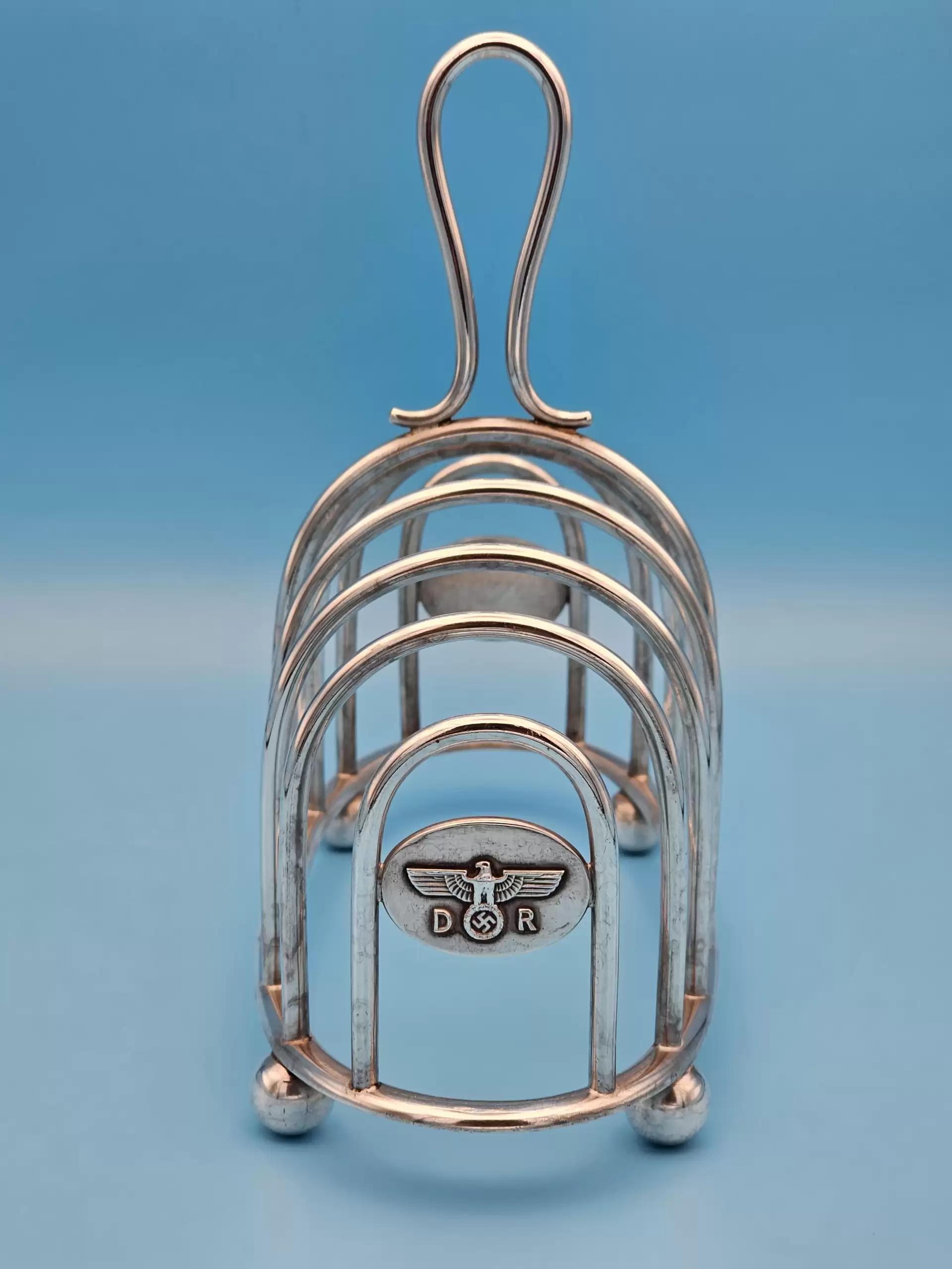 Deutsche Reichsbahn, Silver Toast Rack from Hermann Göring’s Dining Wagon 10 ‘243’ - Image 7