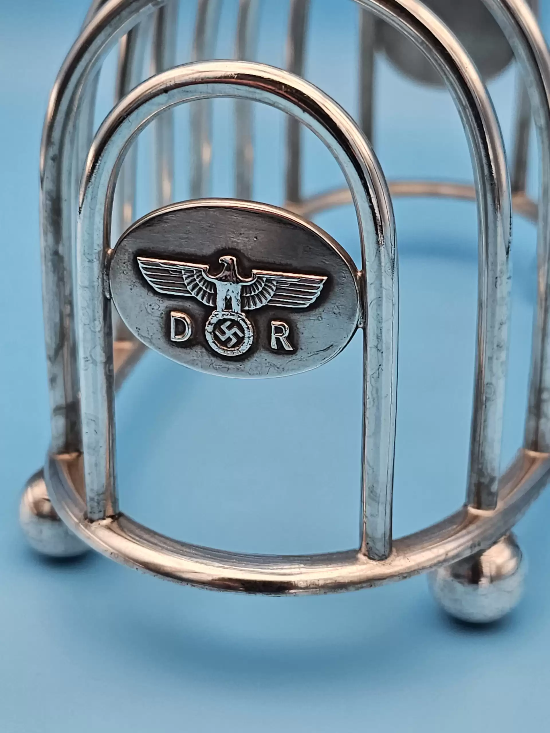 Deutsche Reichsbahn, Silver Toast Rack from Hermann Göring’s Dining Wagon 10 ‘243’ - Image 8