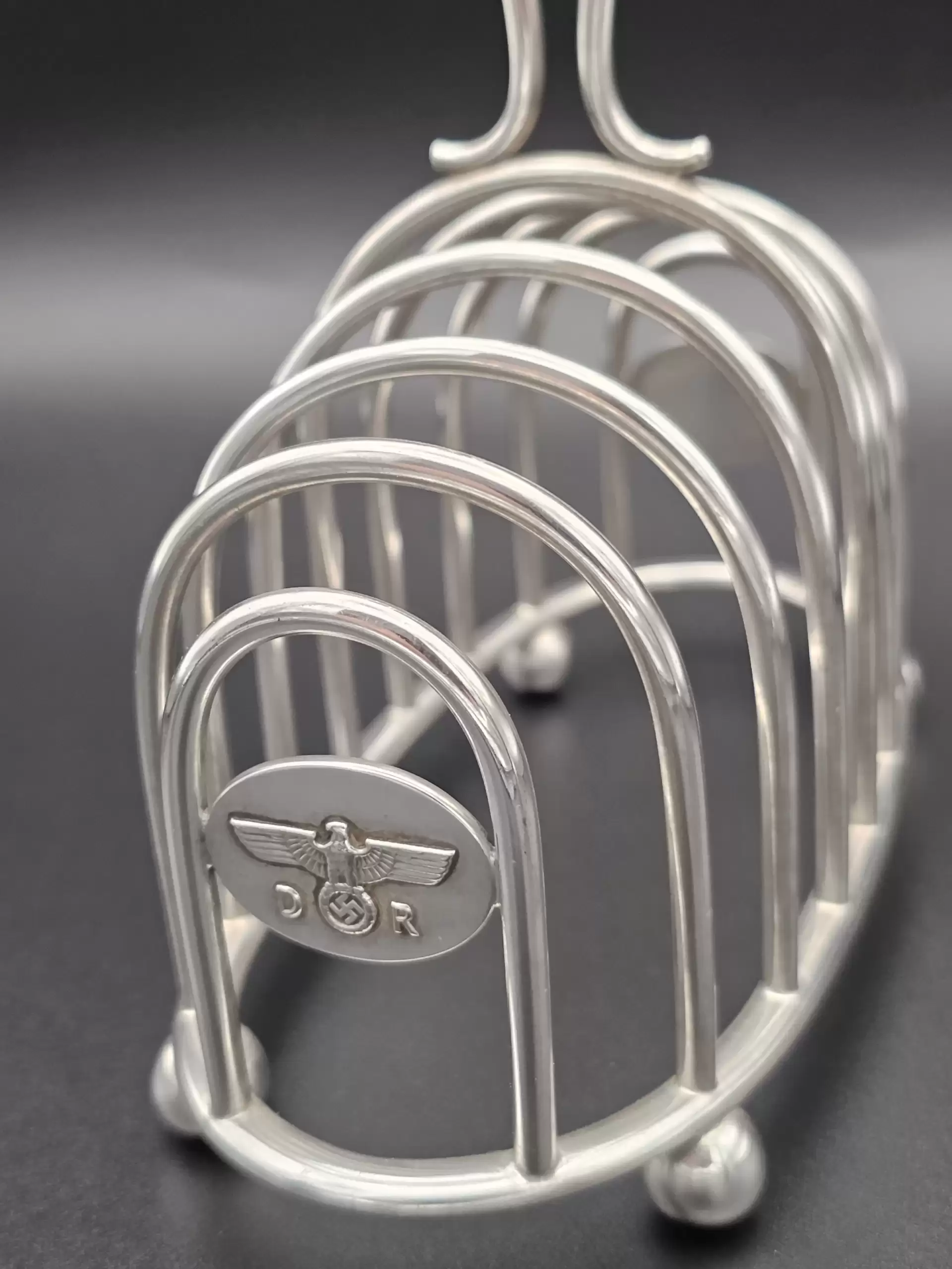 Deutsche Reichsbahn, Silver Toast Rack from Hermann Göring’s Dining Wagon 10 ‘243’ - Image 6
