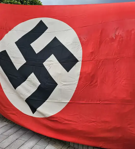 Very Large Third Reich Naval Jack (Göschen), 500 x 300cm, Flown from the Bow of a German Warship