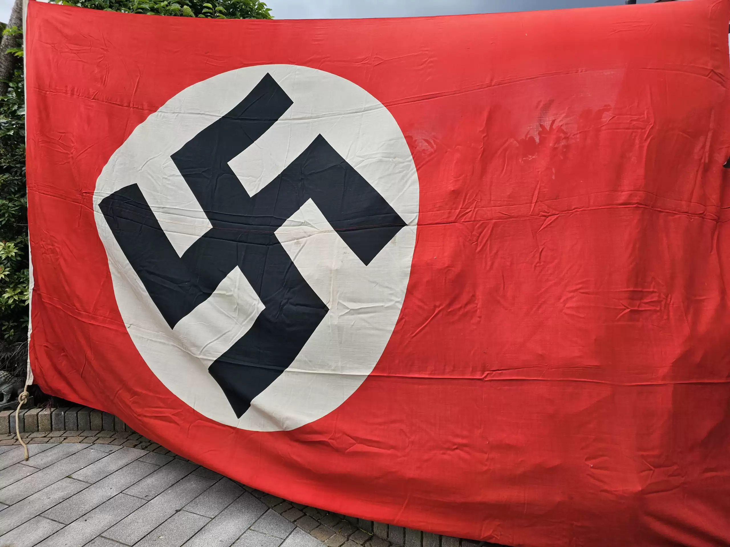 Very Large Third Reich Naval Jack (Göschen), 500 x 300cm, Flown from the Bow of a German Warship