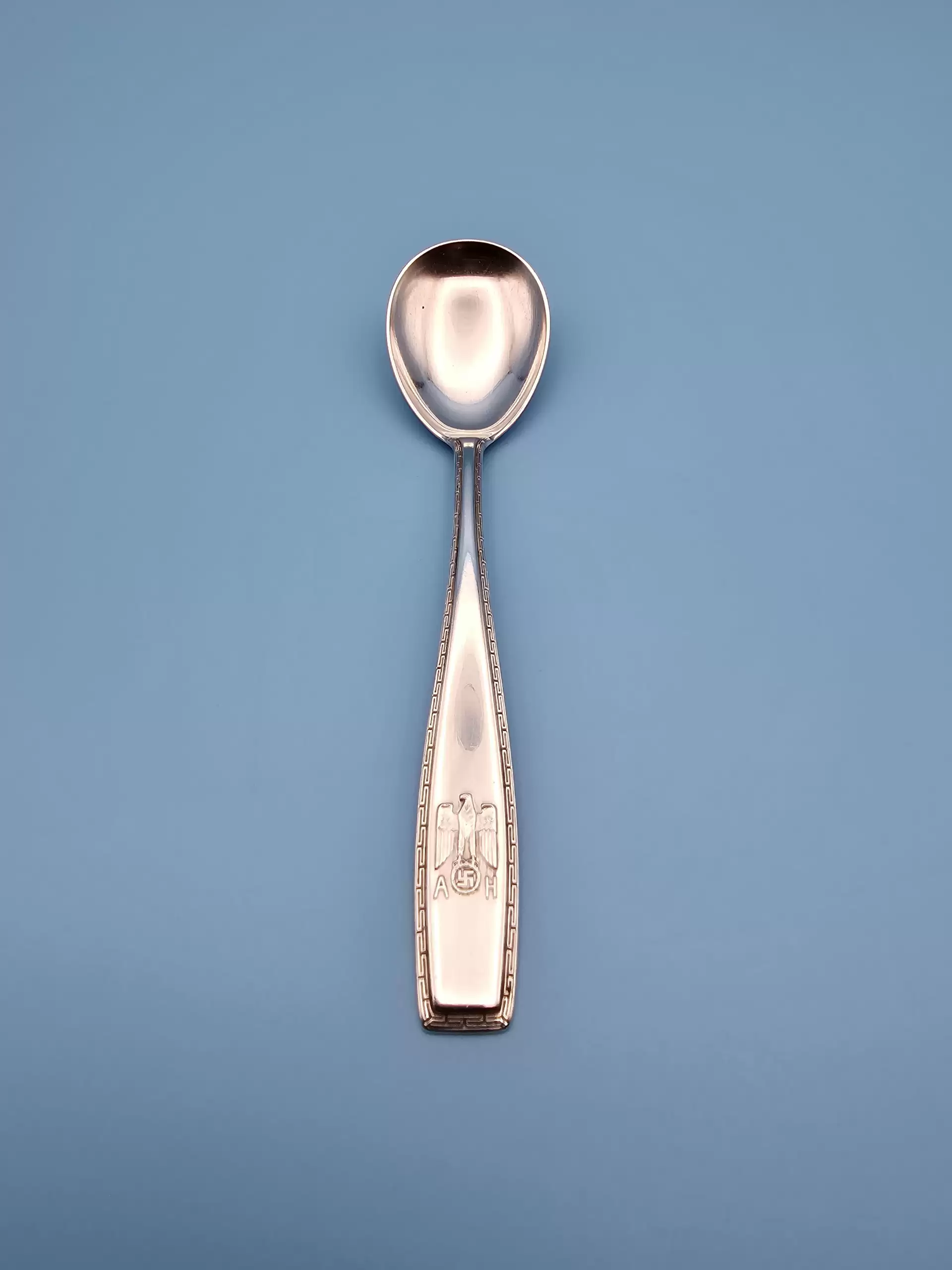 Adolf Hitler Solid Silver Formal Honey/Sugar Spoon from The Führerbau, with provenance