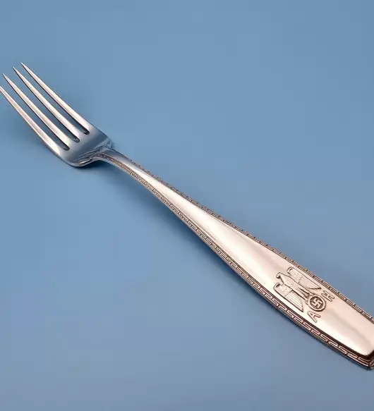 Adolf Hitler Solid Silver Formal Luncheon Fork from The Führerbau, with provenance