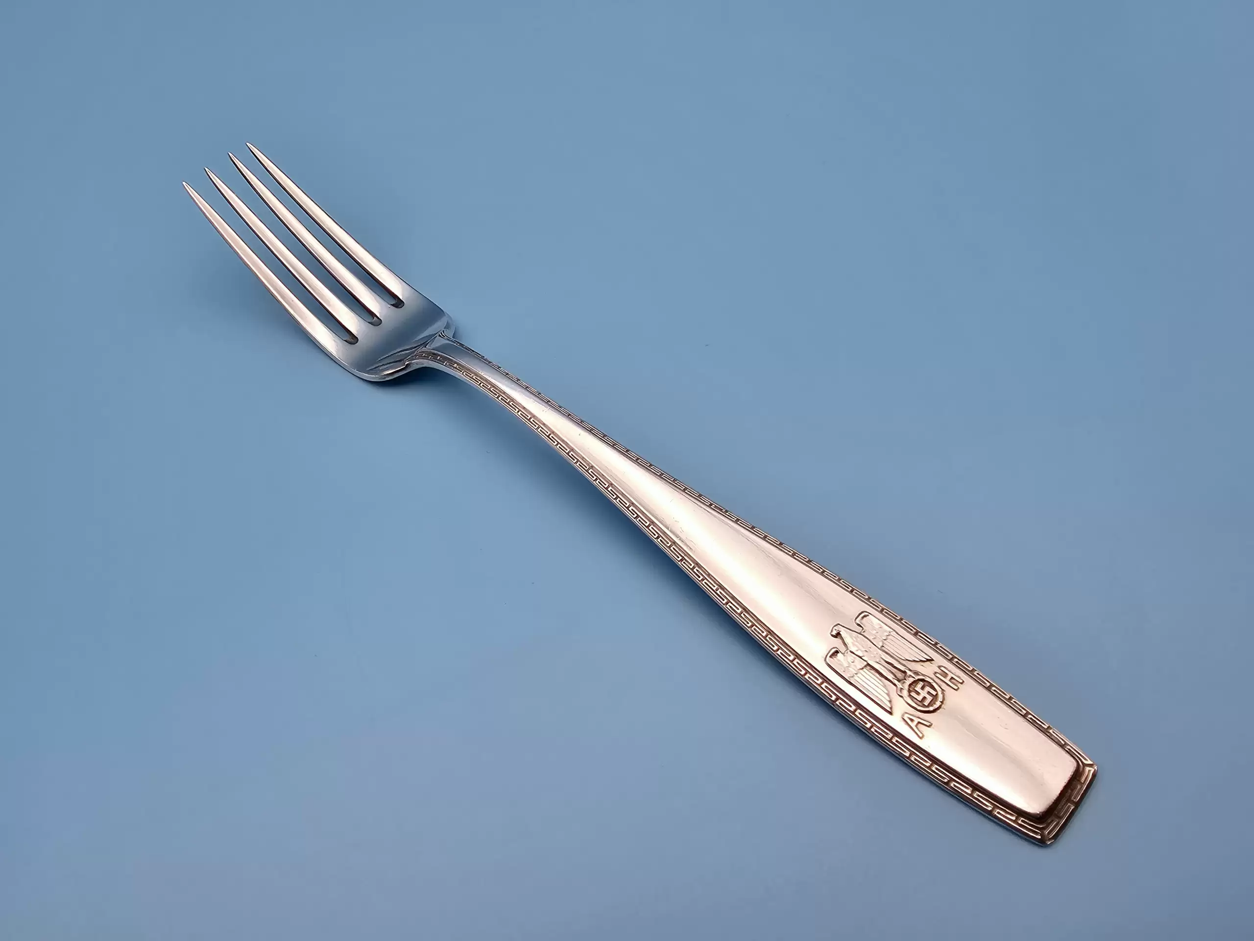 Adolf Hitler Solid Silver Formal Luncheon Fork from The Führerbau, with provenance