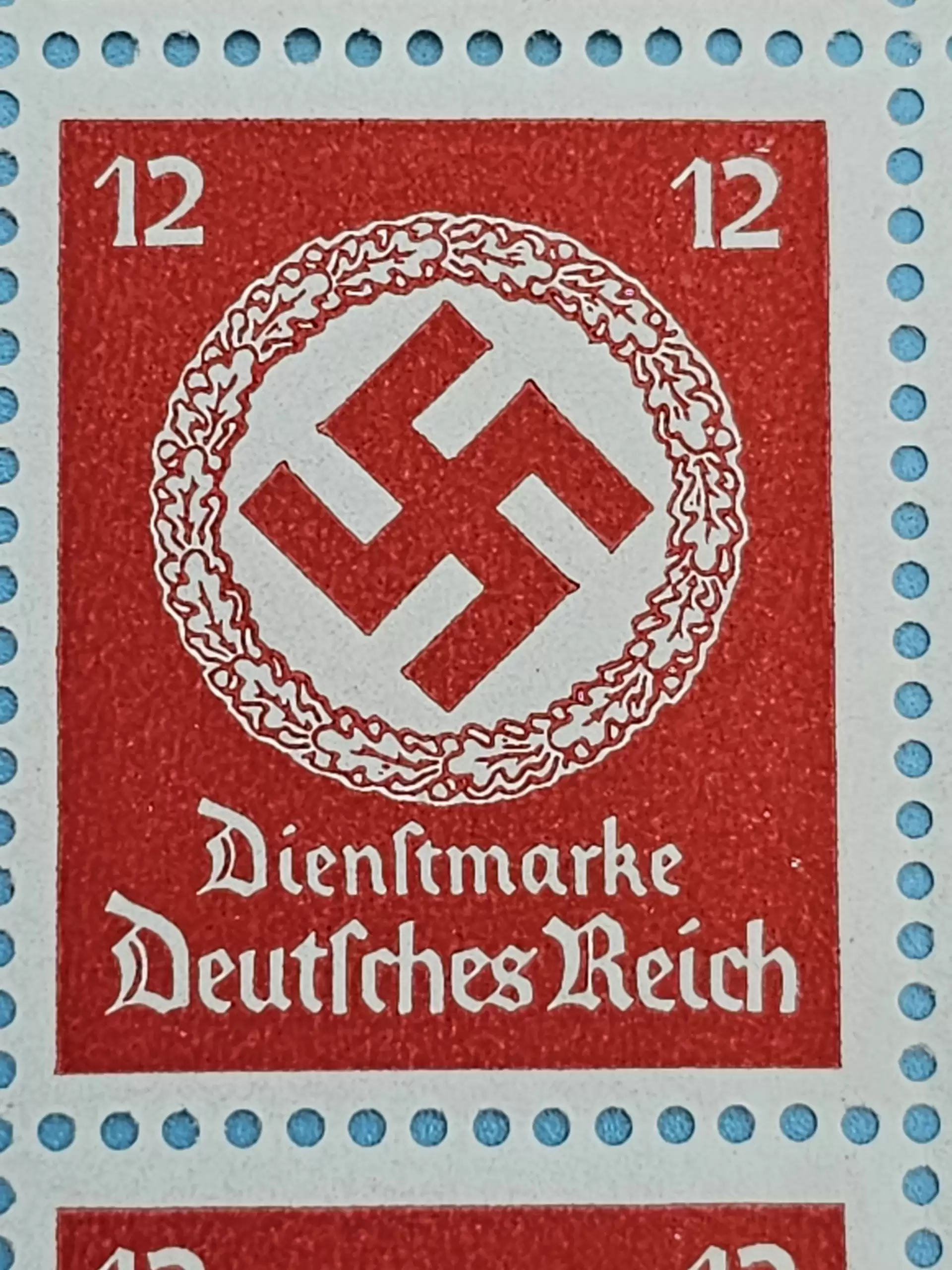 Third Reich Stamps; 1942  Party Oficial, for use of Officials of the National Socialist German Workers Party, sheet of 100 stamps, VF NH - Image 2