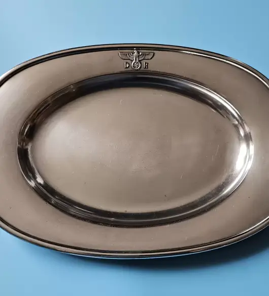 Small Silver 'Alpaka' Serving Platter from Adolf Hitler`s Dining Wagon 10 ‘242’ on the Führersonderzug