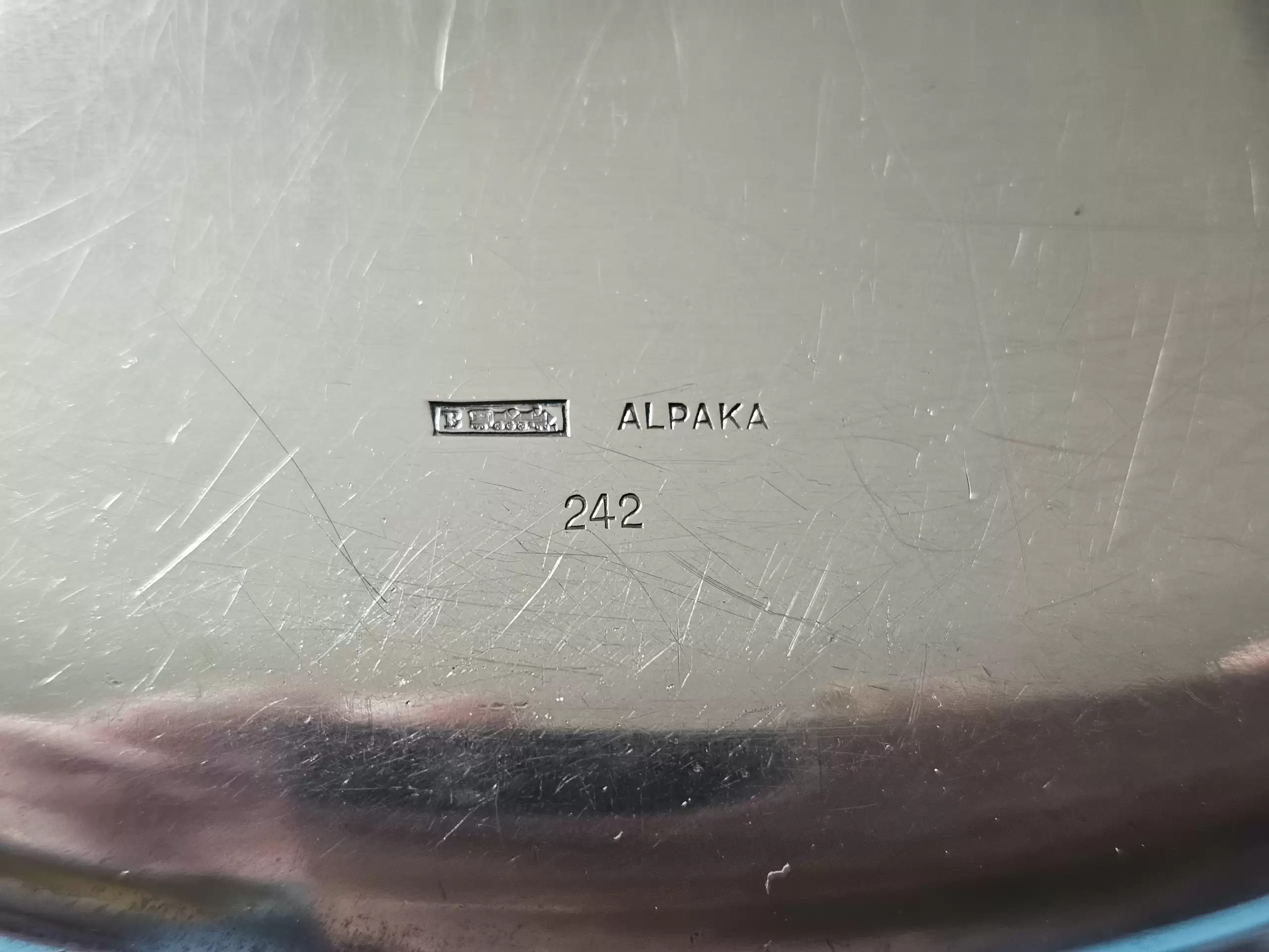 Bruckmann Silver ‘ALPAKA’ Ragout-Fin Cup Holder (Ragoutphaennchen) from Adolf Hitler`s Dining Wagon 10 ‘242’ on the Führersonderzug  (#2)) - Image 2