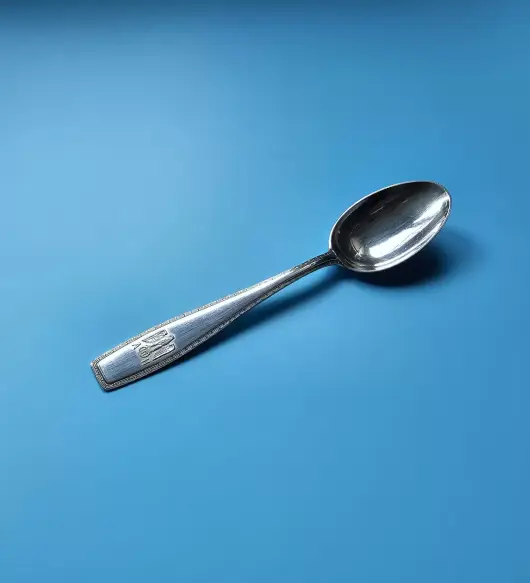 Adolf Hitler Solid Silver Formal Tea Spoon from The Führerbau, with provenance