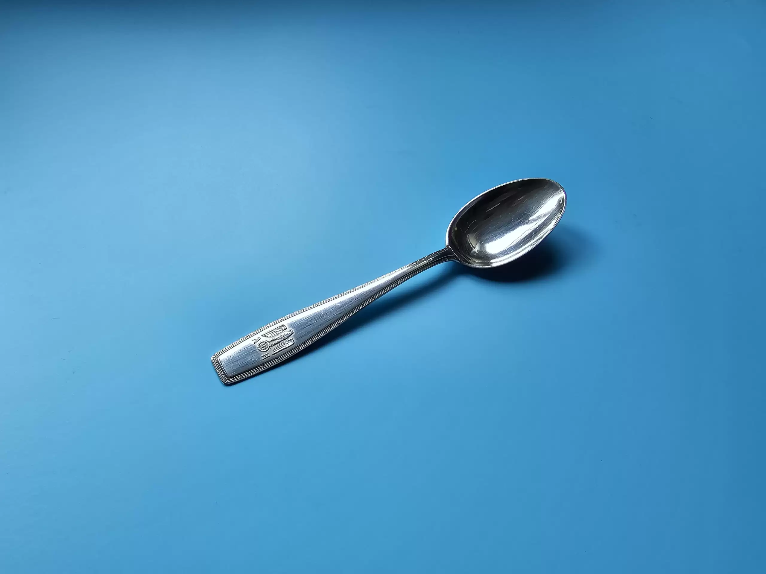 Adolf Hitler Solid Silver Formal Tea Spoon from The Führerbau, with provenance
