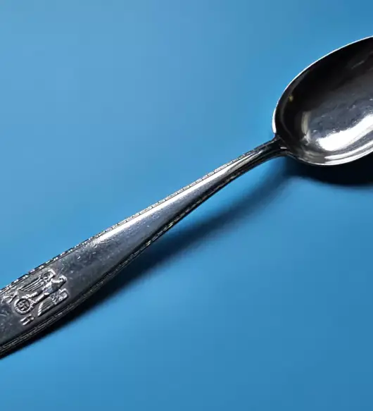 Adolf Hitler Solid Silver Formal Table Spoon from The Führerbau, with provenance (#2)