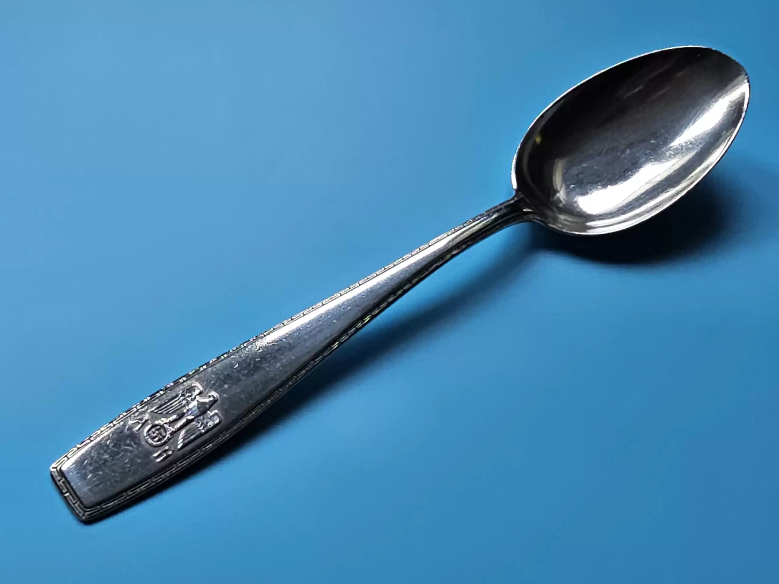 Adolf Hitler Solid Silver Formal Table Spoon from The Führerbau, with provenance (#2)