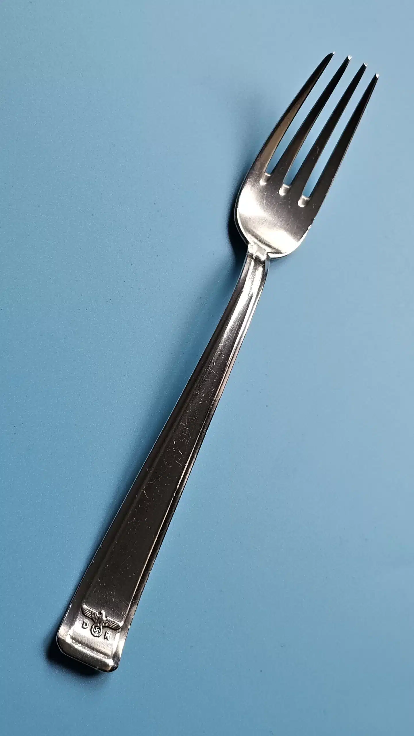 Bruckmann & Sohne Silver Dinner Fork from Adolf Hitler`s First Dining Wagon 10 ‘242’ - Image 2
