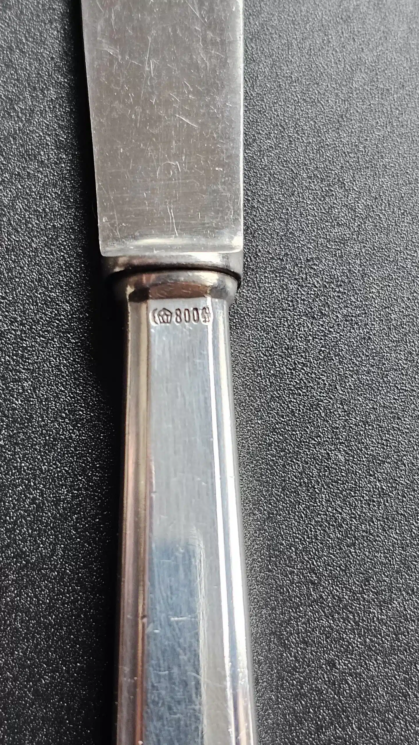 Bruckmann & Sohne Silver Fruit/Dessert Knife from Adolf Hitler`s First Dining Wagon 10 ‘242’ (#2) - Image 8