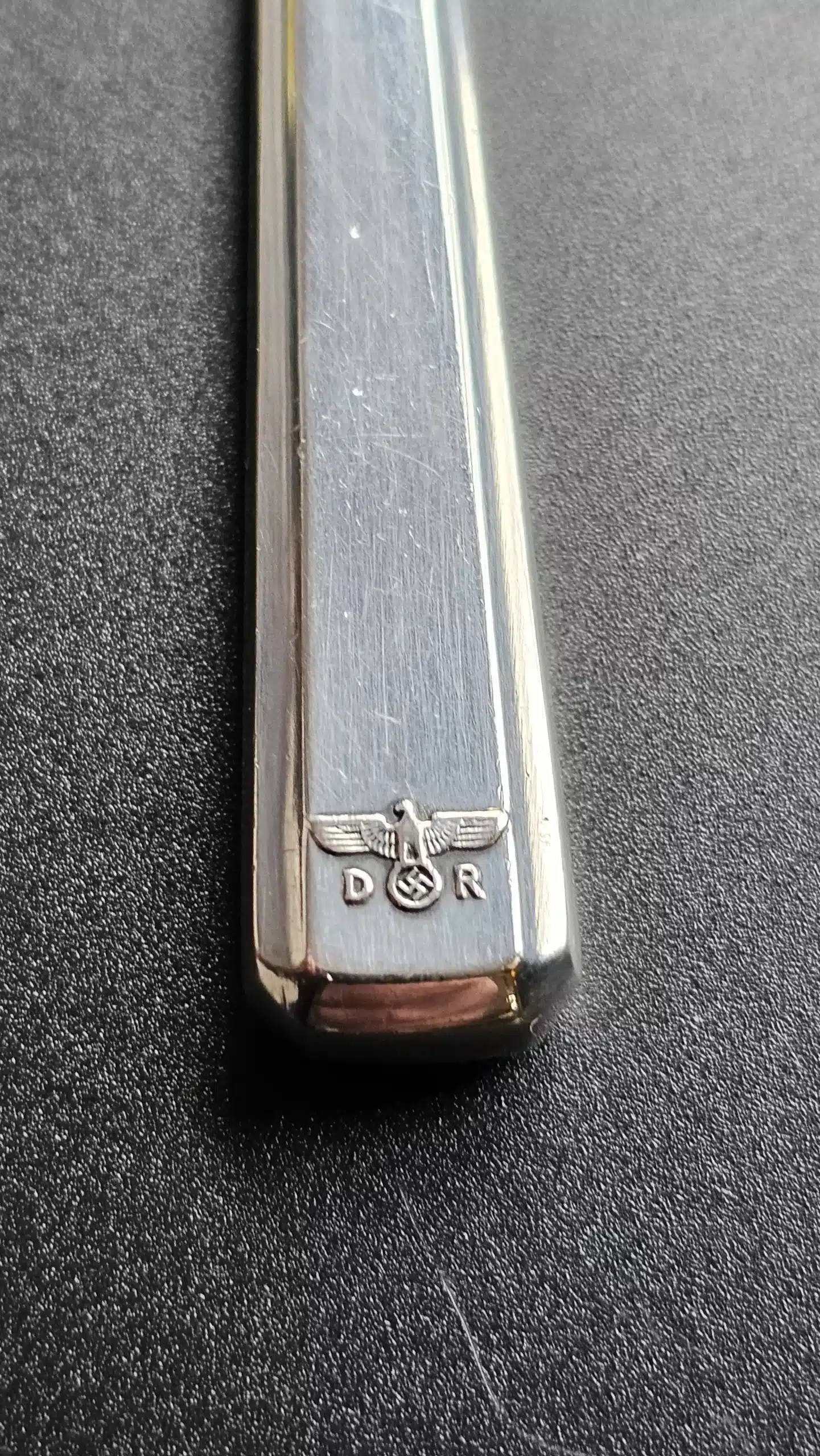 Bruckmann & Sohne Silver Fruit/Dessert Knife from Adolf Hitler`s First Dining Wagon 10 ‘242’ (#2) - Image 9