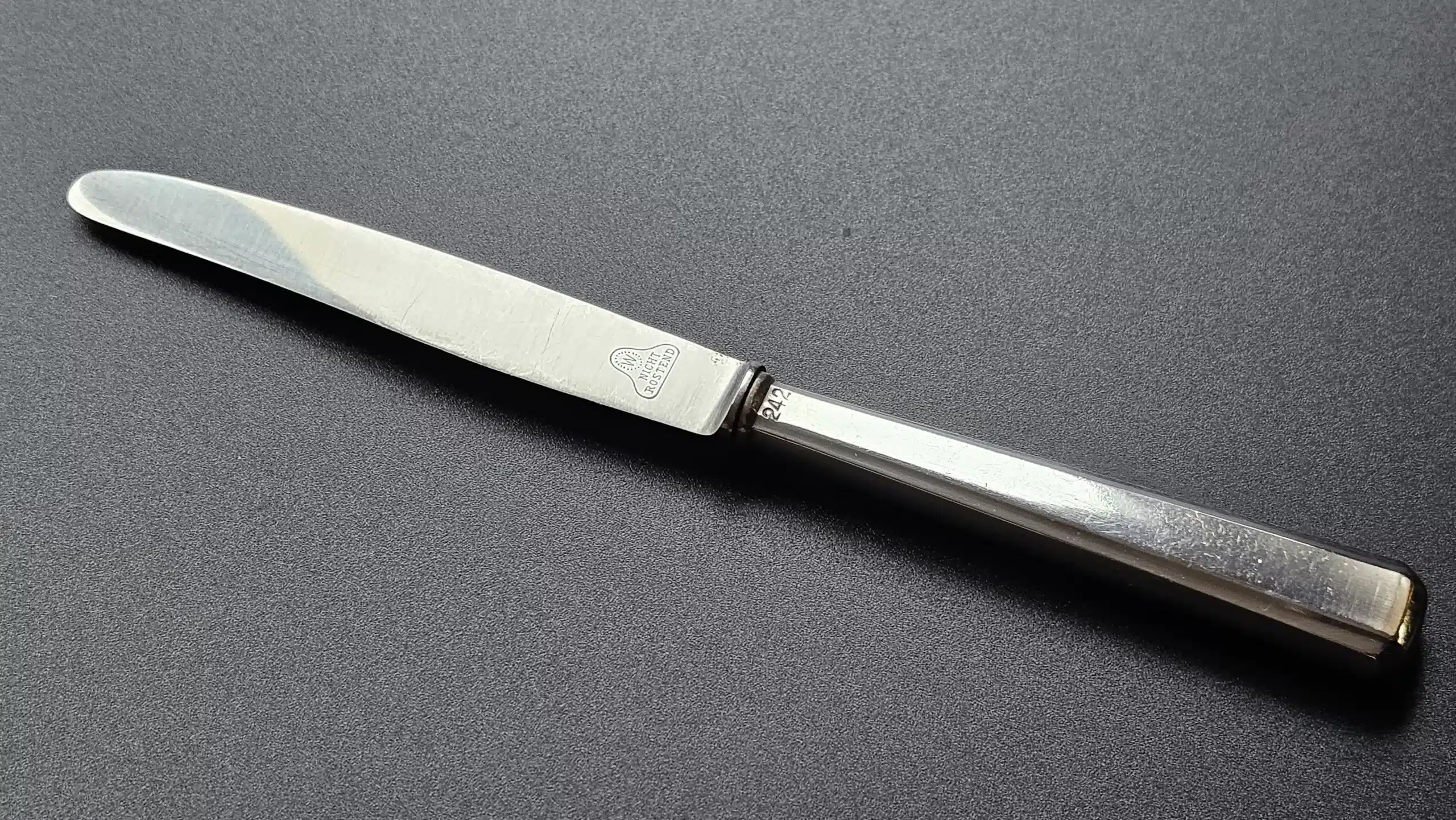 Bruckmann & Sohne Silver Fruit/Dessert Knife from Adolf Hitler`s First Dining Wagon 10 ‘242’ (#2) - Image 10
