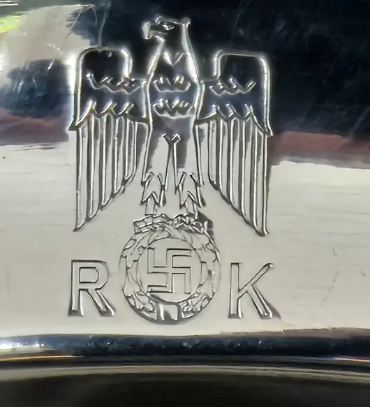 Large, heavy, Round Serving Tray from the New Reich Chancellery