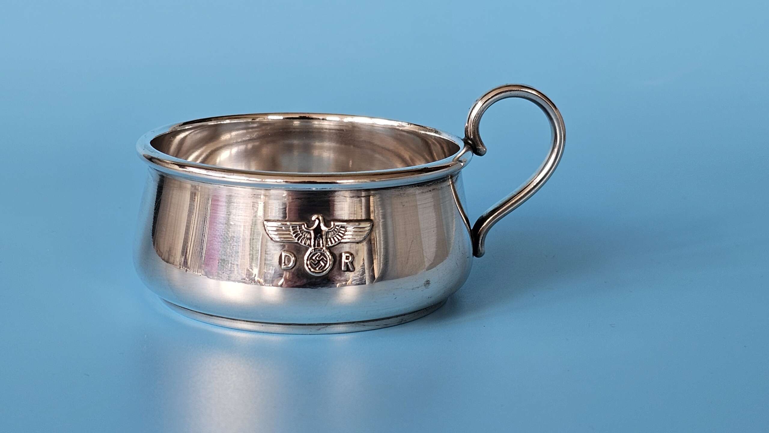 Bruckmann Silver ‘ALPAKA’ Ragout-Fin Cup Holder (Ragoutphaennchen) from Hermann Göring`s primary Dining Wagon 10 ‘241’ - Image 2