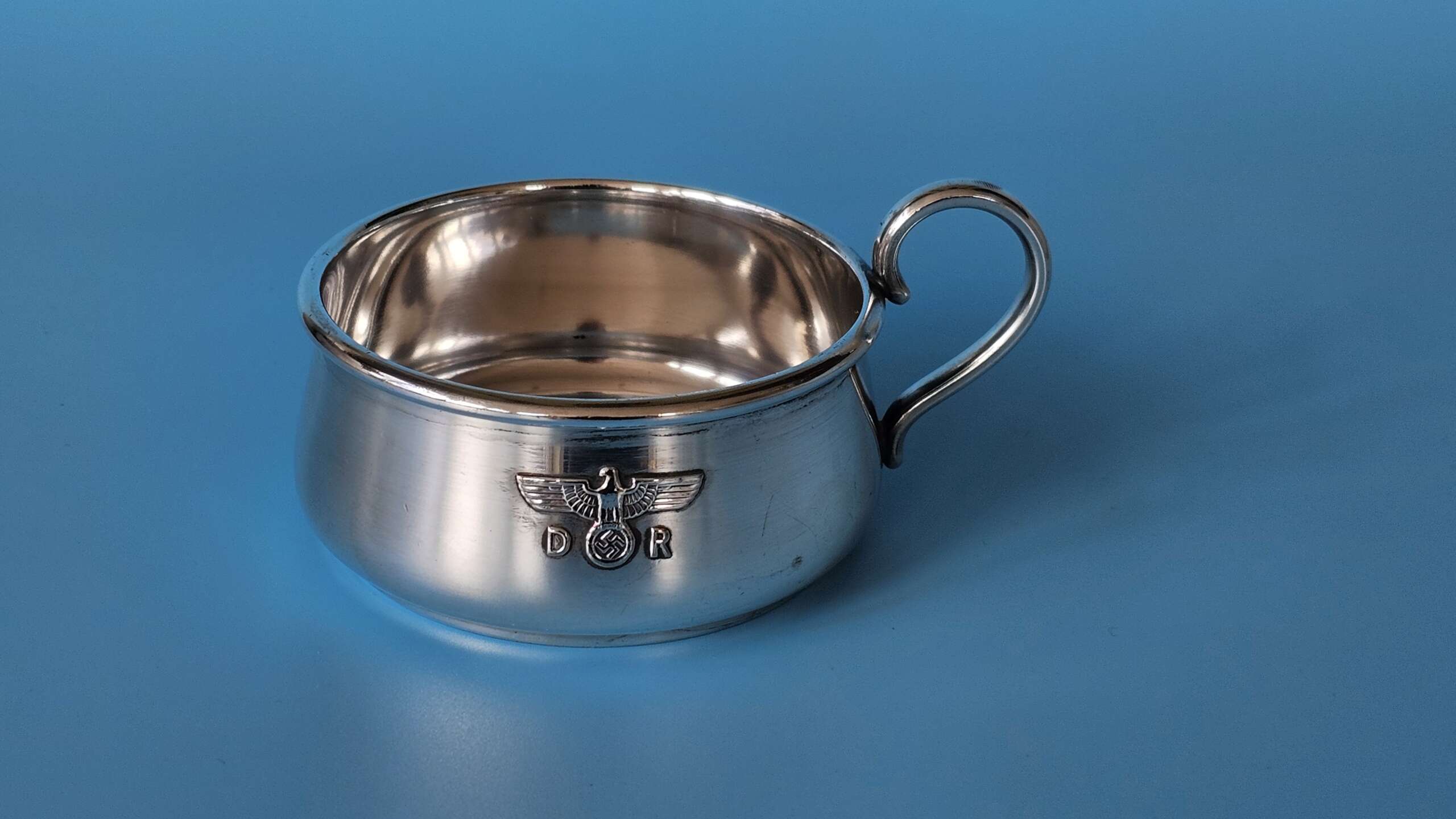 Bruckmann Silver ‘ALPAKA’ Ragout-Fin Cup Holder (Ragoutphaennchen) from Hermann Göring`s primary Dining Wagon 10 ‘241’ - Image 3