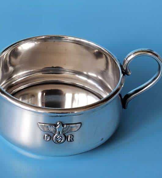 Bruckmann Silver ‘ALPAKA’ Ragout-Fin Cup Holder (Ragoutphaennchen) from Hermann Göring`s primary Dining Wagon 10 ‘241’