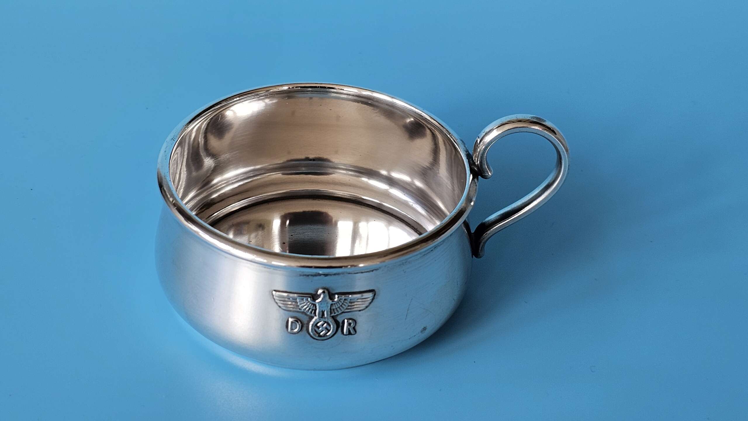 Bruckmann Silver ‘ALPAKA’ Ragout-Fin Cup Holder (Ragoutphaennchen) from Hermann Göring`s primary Dining Wagon 10 ‘241’