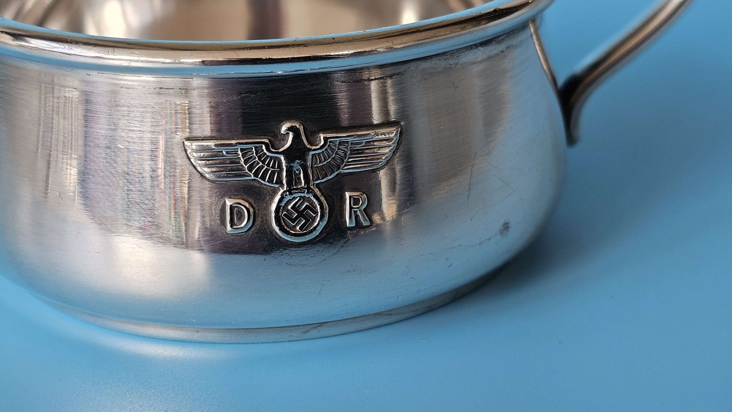 Bruckmann Silver ‘ALPAKA’ Ragout-Fin Cup Holder (Ragoutphaennchen) from Hermann Göring`s primary Dining Wagon 10 ‘241’ - Image 5