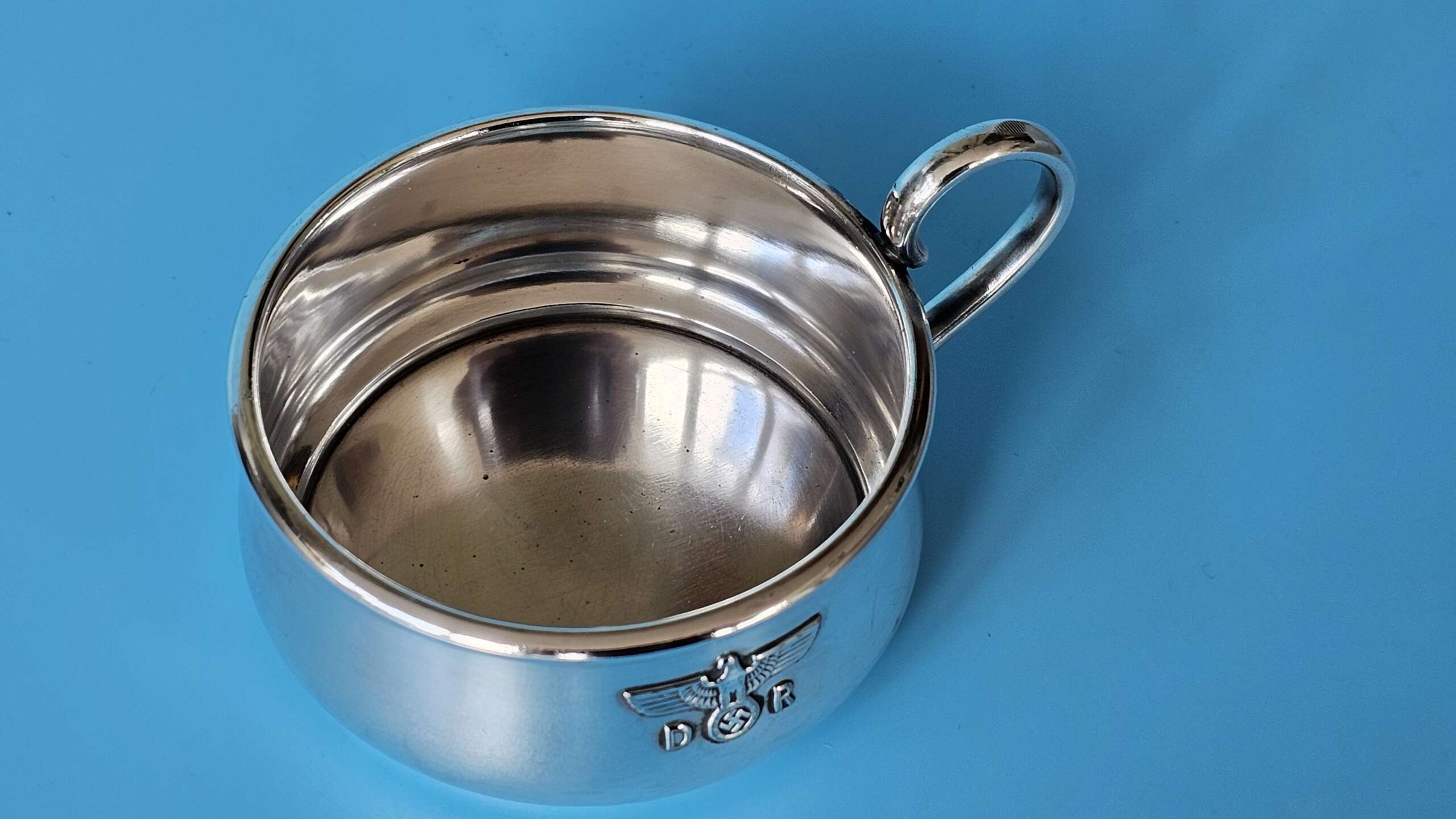 Bruckmann Silver ‘ALPAKA’ Ragout-Fin Cup Holder (Ragoutphaennchen) from Hermann Göring`s primary Dining Wagon 10 ‘241’ - Image 6