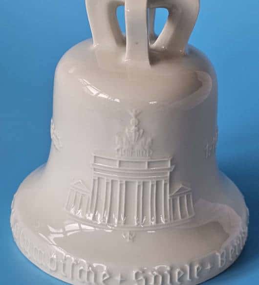 1936 OLYMPIC SOUVENIR PORCELAIN BELL BY KPM