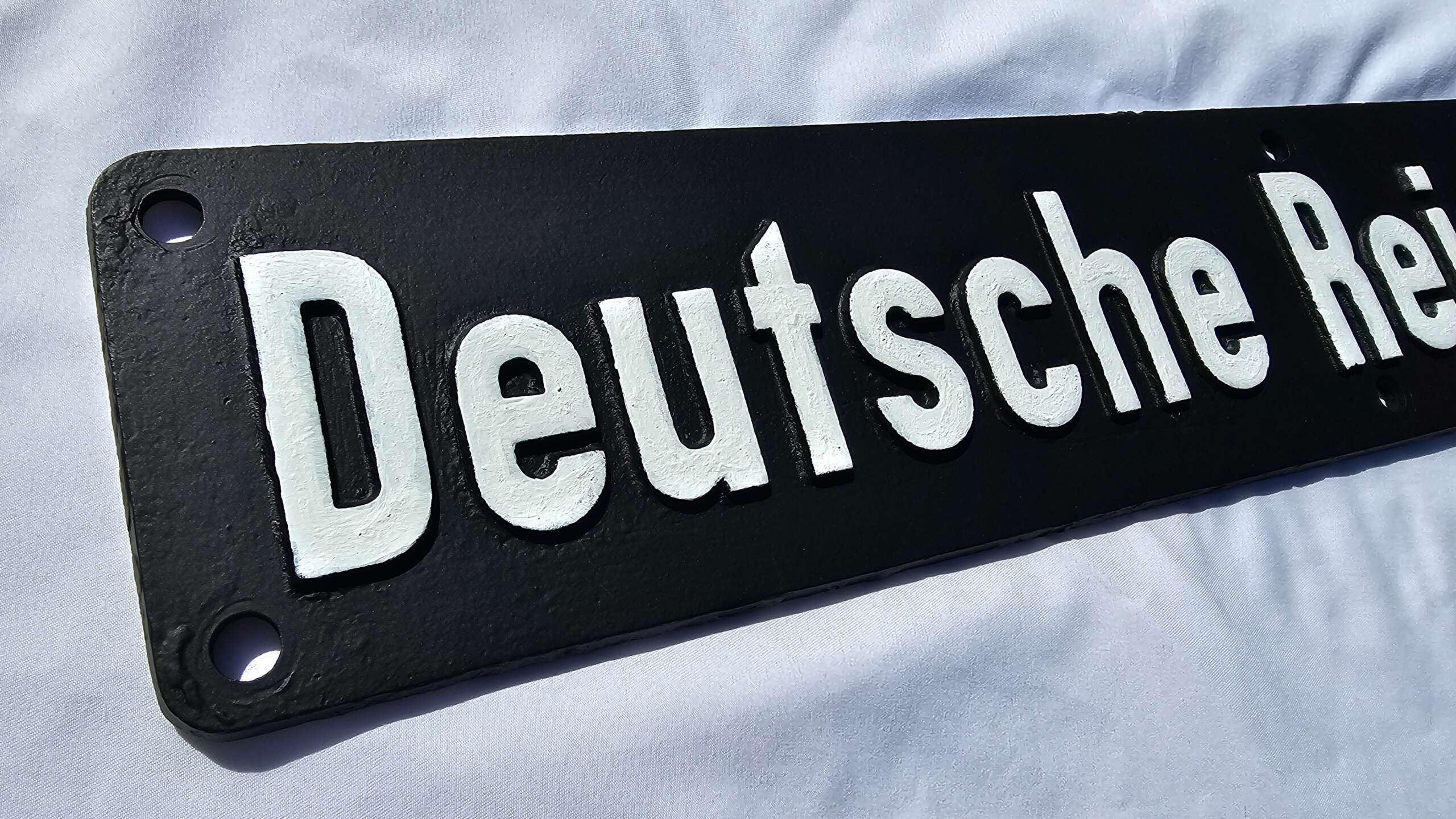 Original Third Reich Deutsche Reichsbahn Train Engine Plaque - Image 5